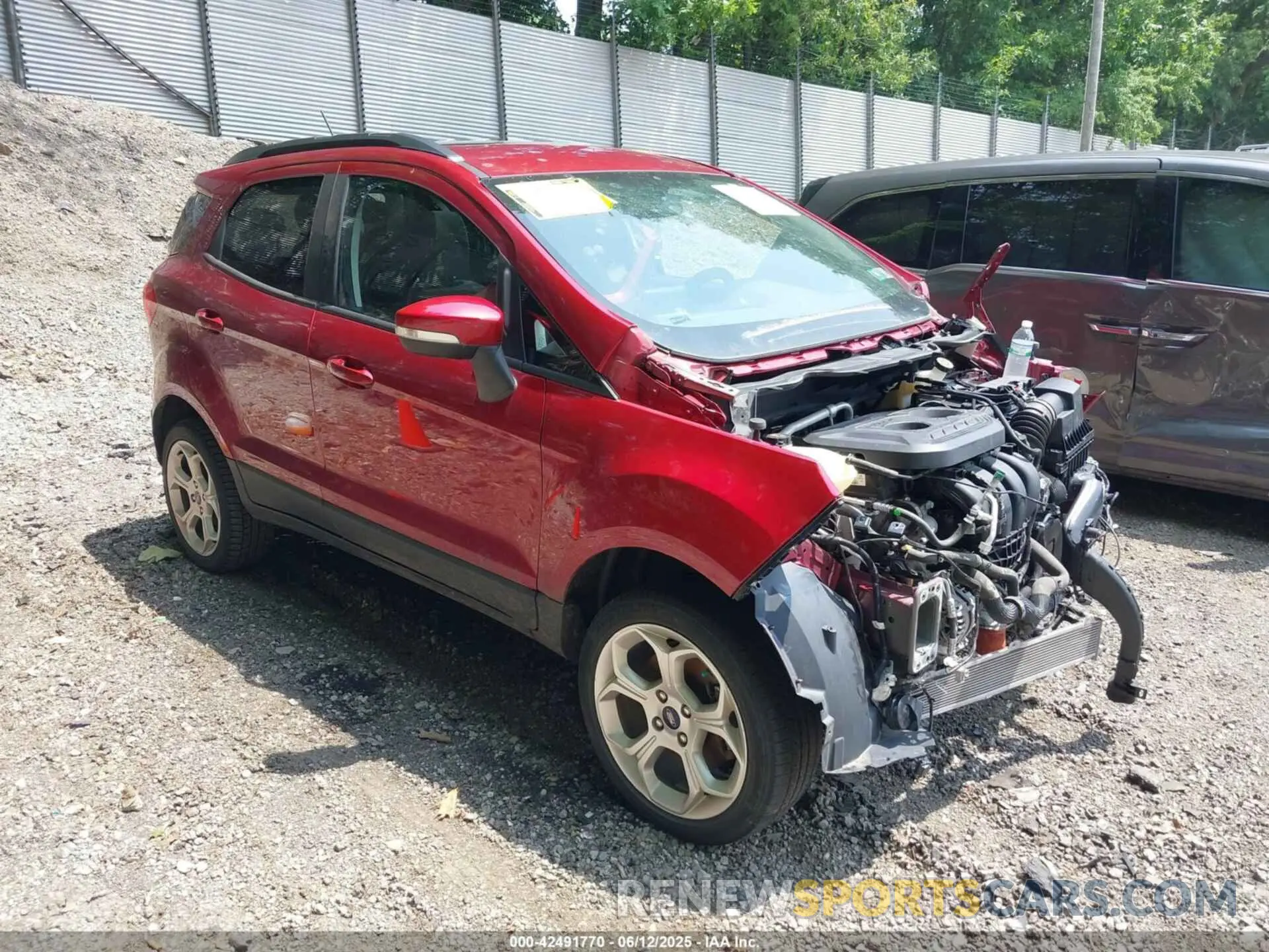 1 Photograph of a damaged car MAJ6S3GL8MC451595 FORD ECOSPORT 2021