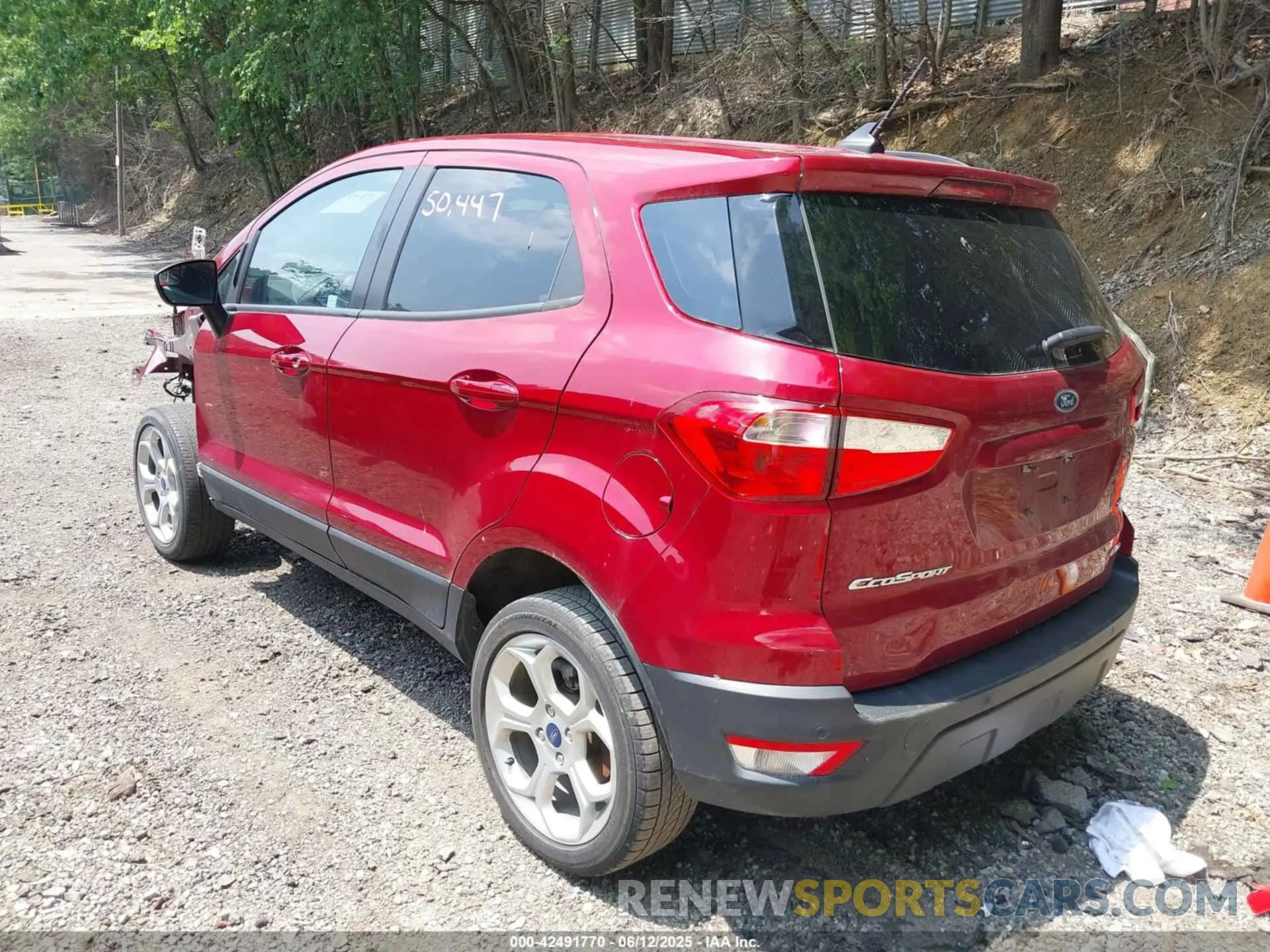3 Photograph of a damaged car MAJ6S3GL8MC451595 FORD ECOSPORT 2021