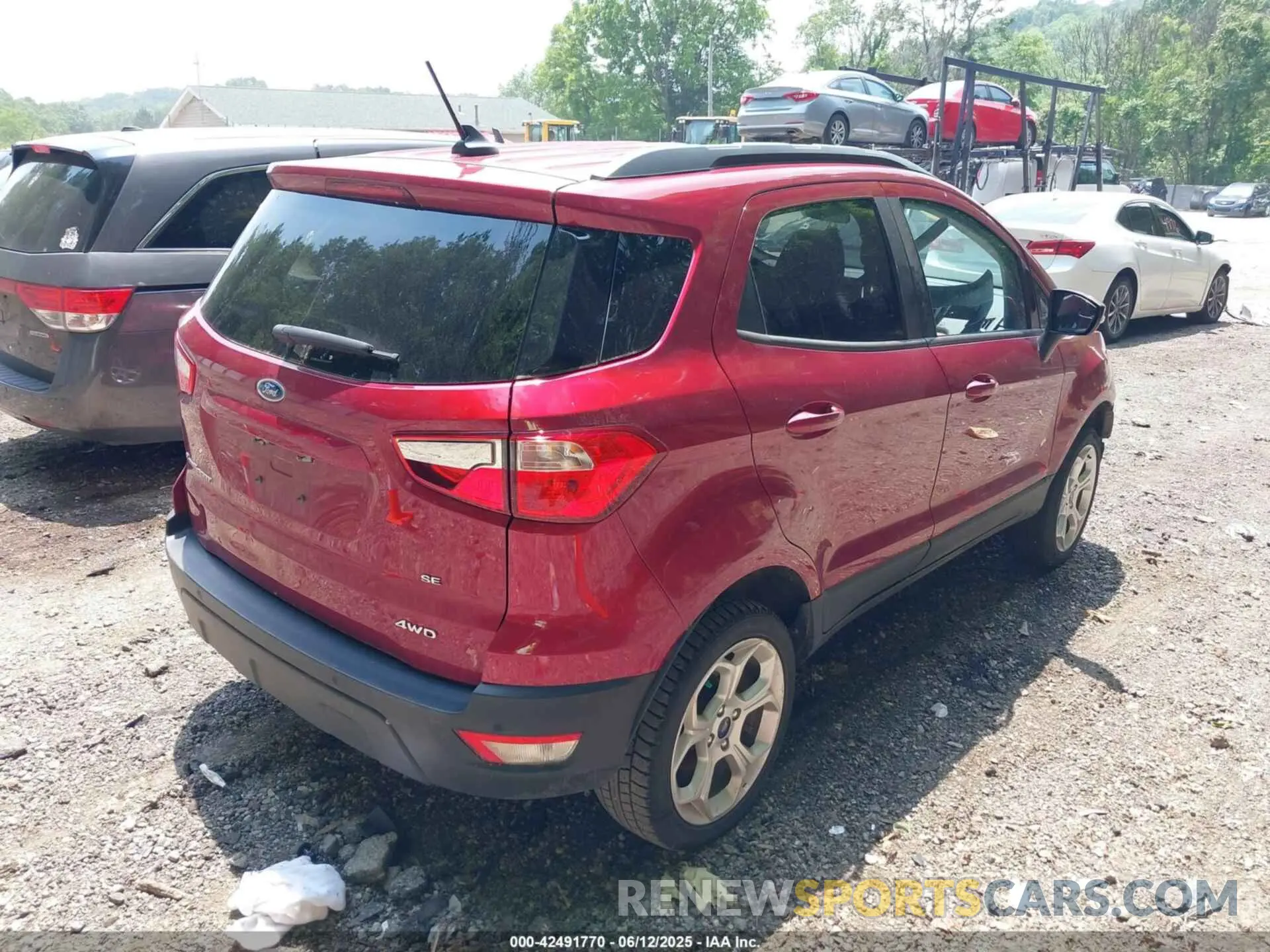 4 Photograph of a damaged car MAJ6S3GL8MC451595 FORD ECOSPORT 2021