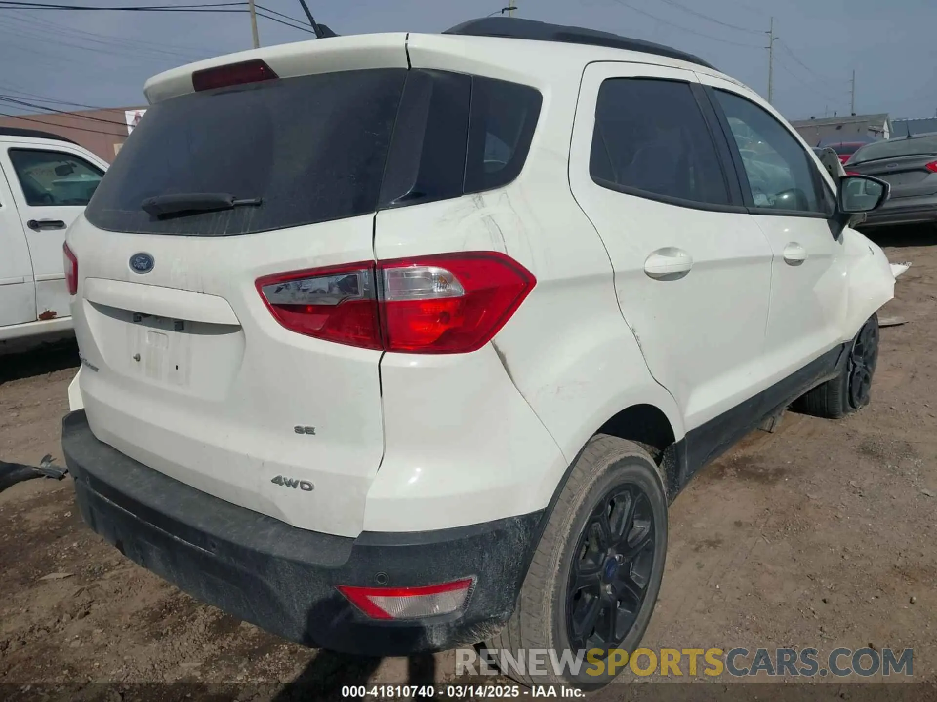 4 Photograph of a damaged car MAJ6S3GL9MC451248 FORD ECOSPORT 2021