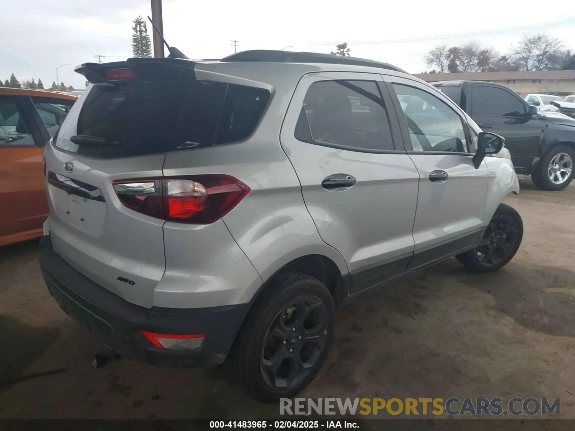 4 Photograph of a damaged car MAJ6S3JL2MC424921 FORD ECOSPORT 2021