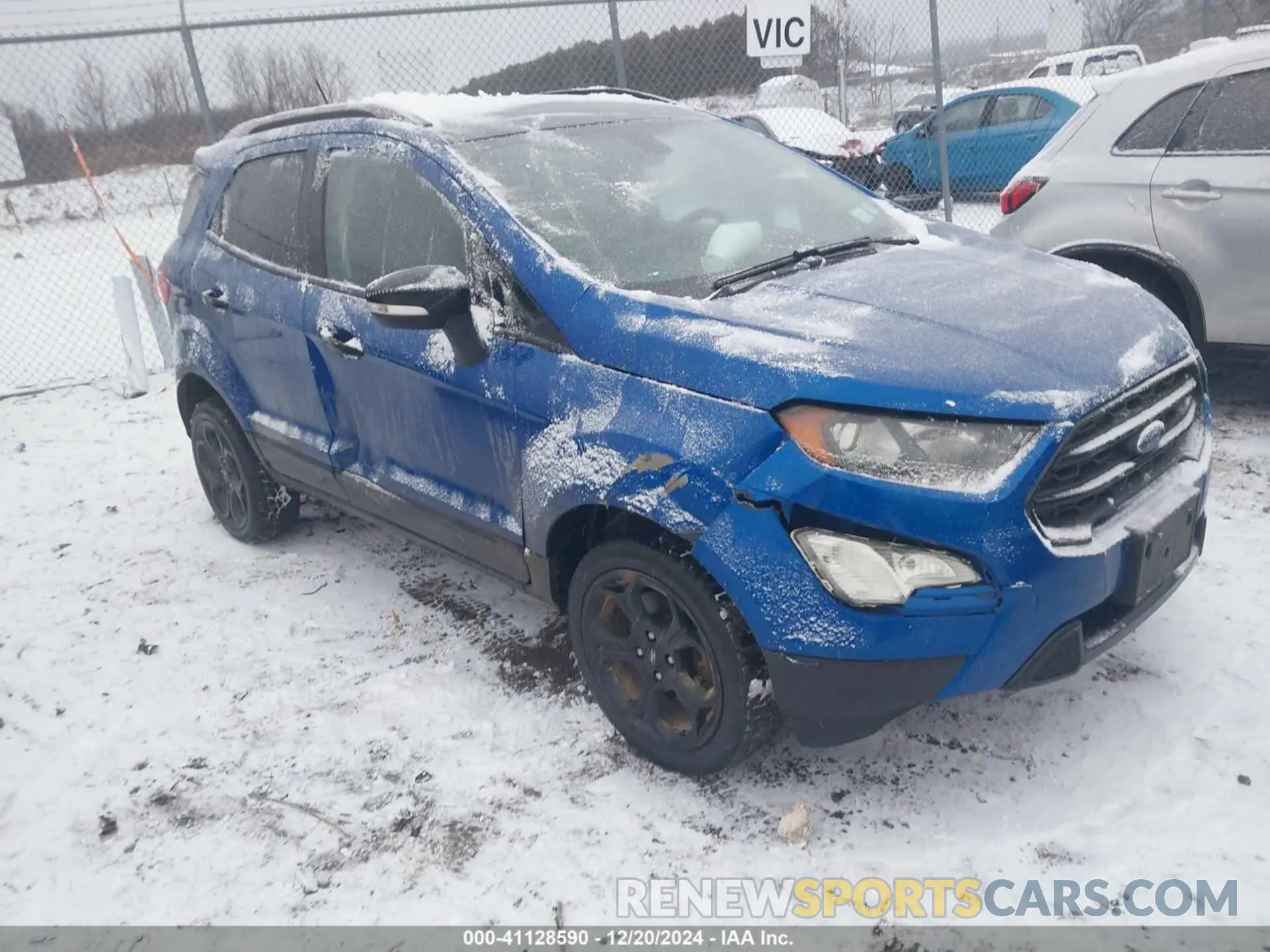 1 Photograph of a damaged car MAJ6S3JL4MC403522 FORD ECOSPORT 2021