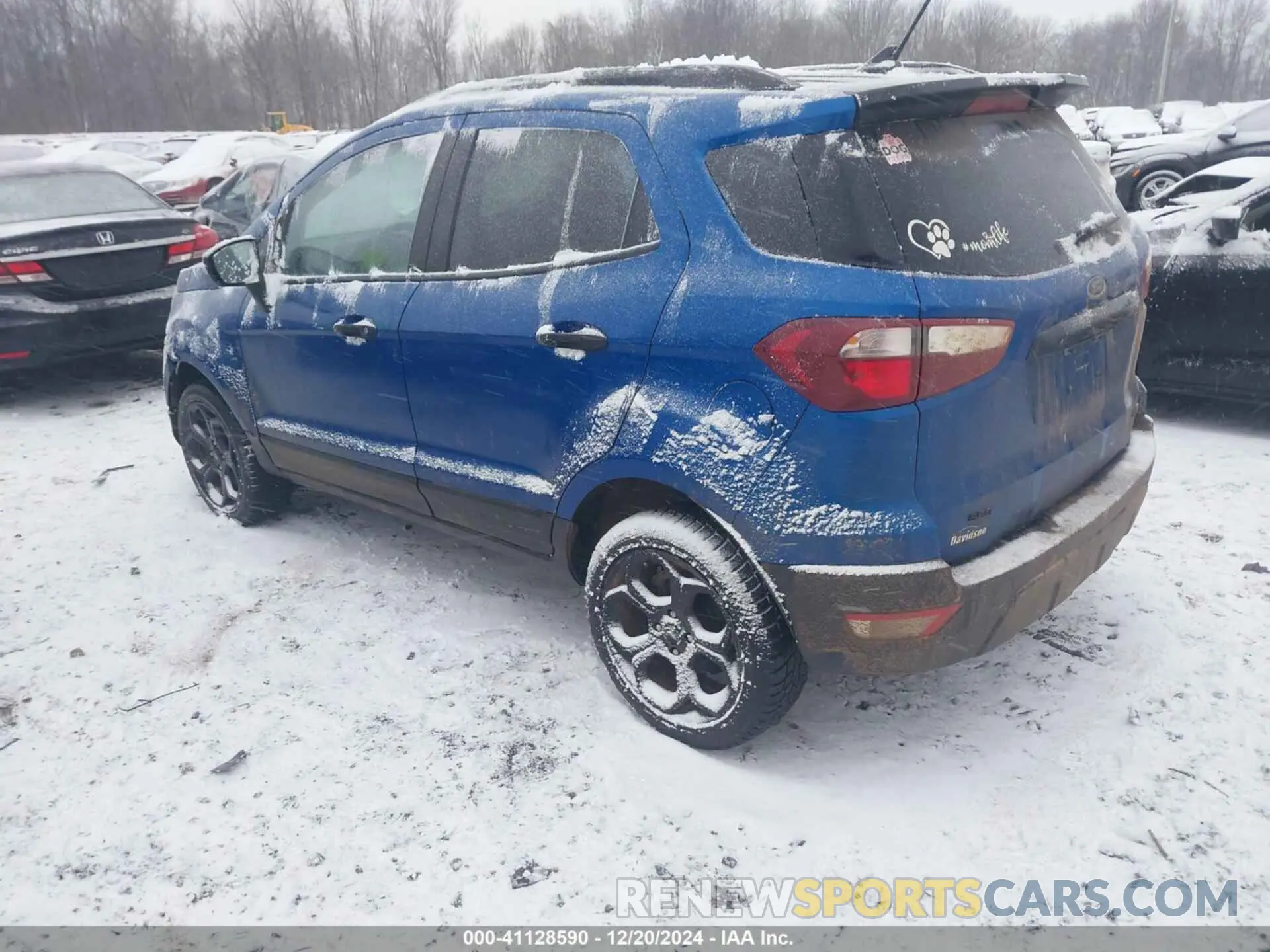 3 Photograph of a damaged car MAJ6S3JL4MC403522 FORD ECOSPORT 2021