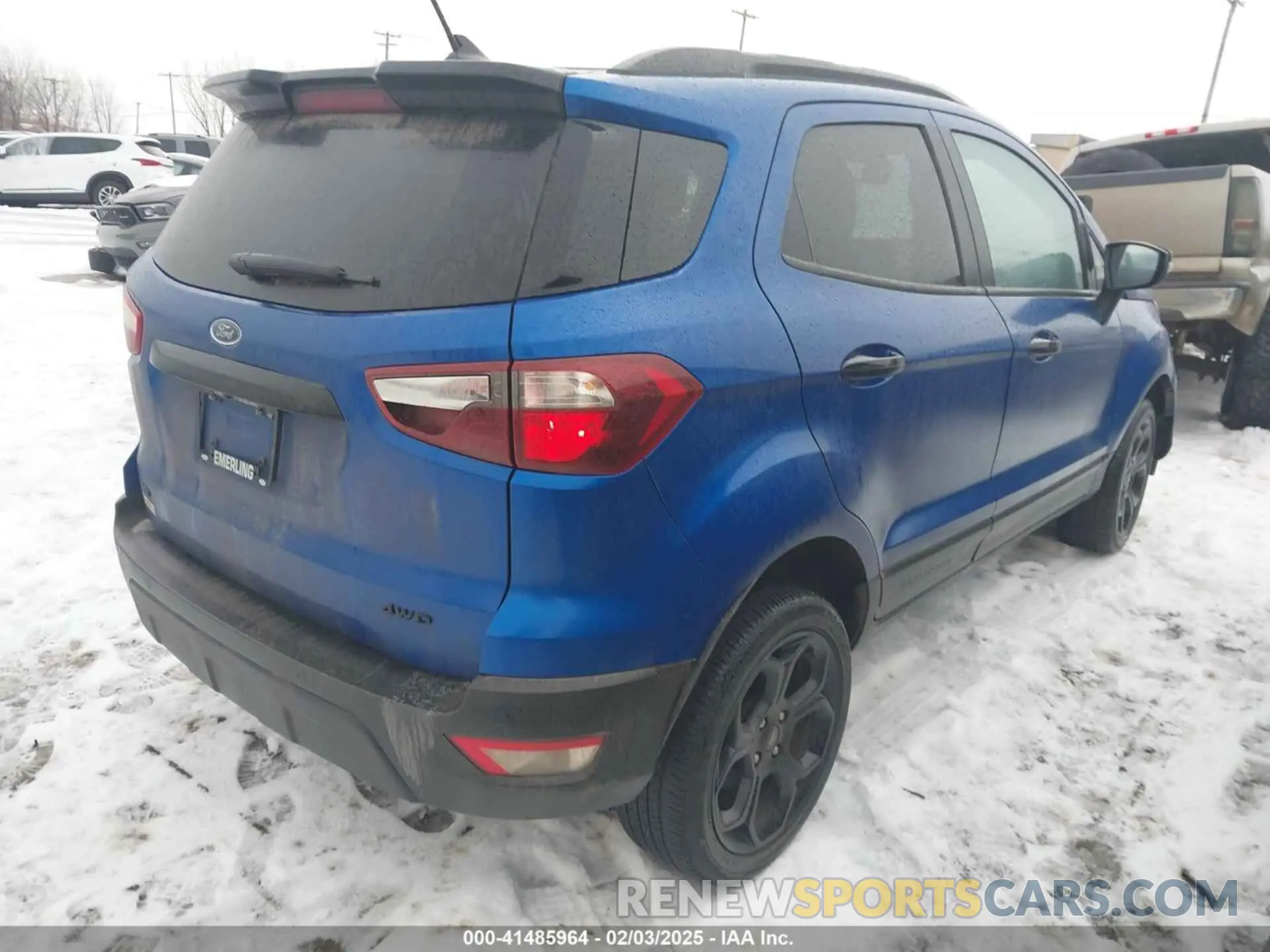 4 Photograph of a damaged car MAJ6S3JL8MC412059 FORD ECOSPORT 2021