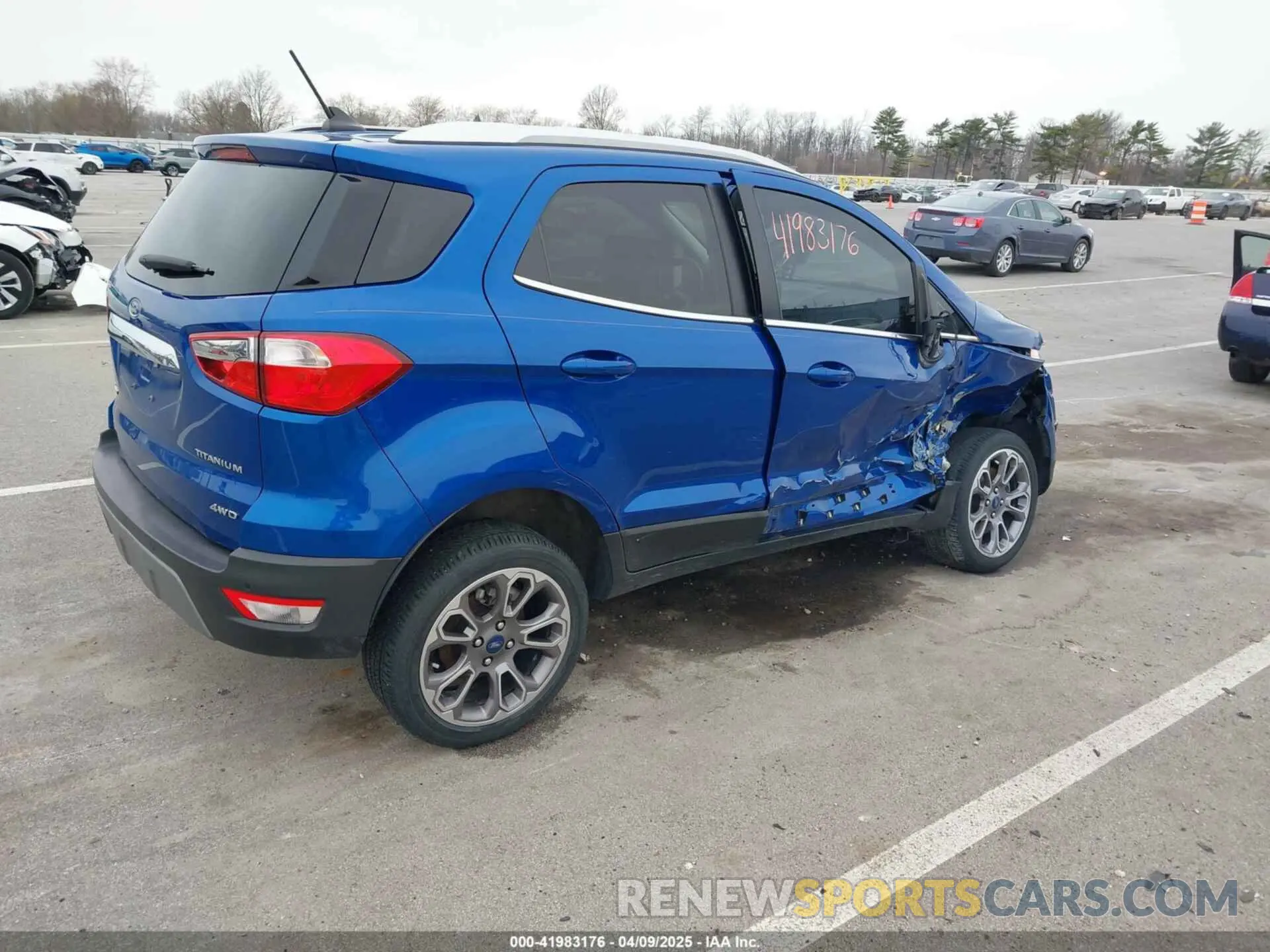 4 Photograph of a damaged car MAJ6S3KL0MC401426 FORD ECOSPORT 2021