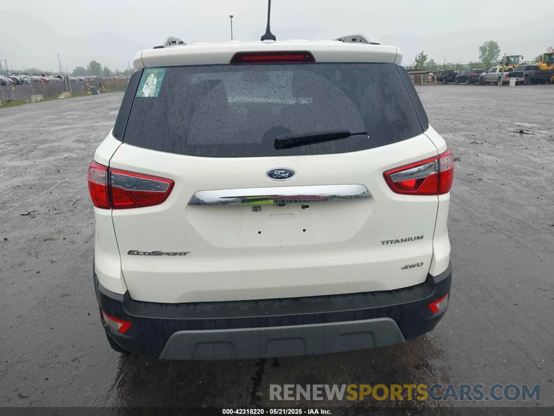 16 Photograph of a damaged car MAJ6S3KL3MC404966 FORD ECOSPORT 2021