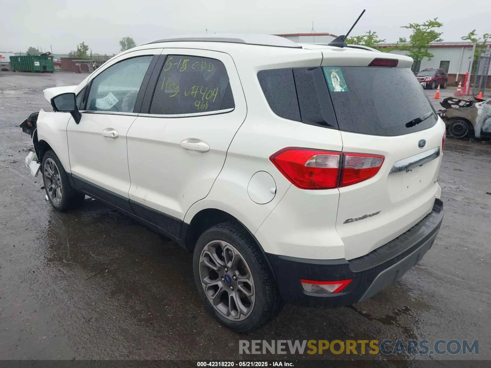 3 Photograph of a damaged car MAJ6S3KL3MC404966 FORD ECOSPORT 2021