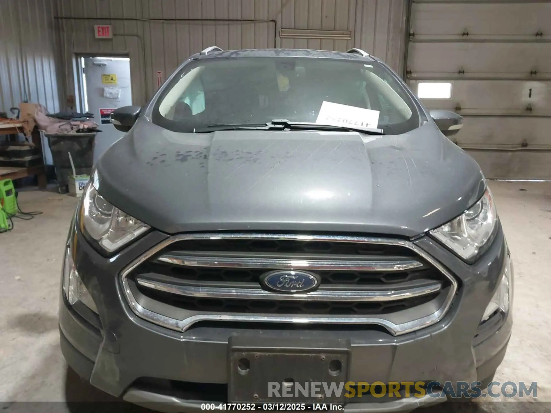 12 Photograph of a damaged car MAJ6S3KL6MC398208 FORD ECOSPORT 2021
