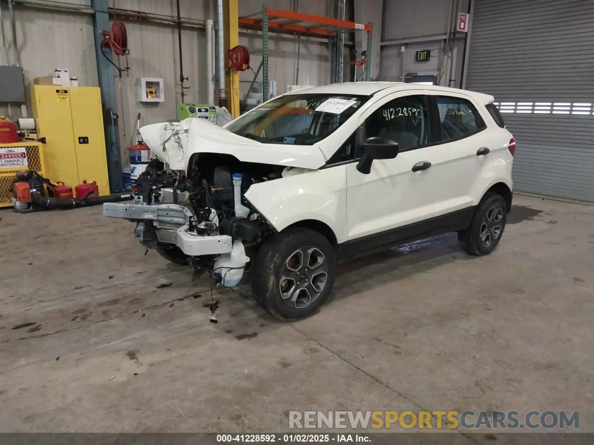 2 Photograph of a damaged car MAJ6S3FL6NC473596 FORD ECOSPORT 2022