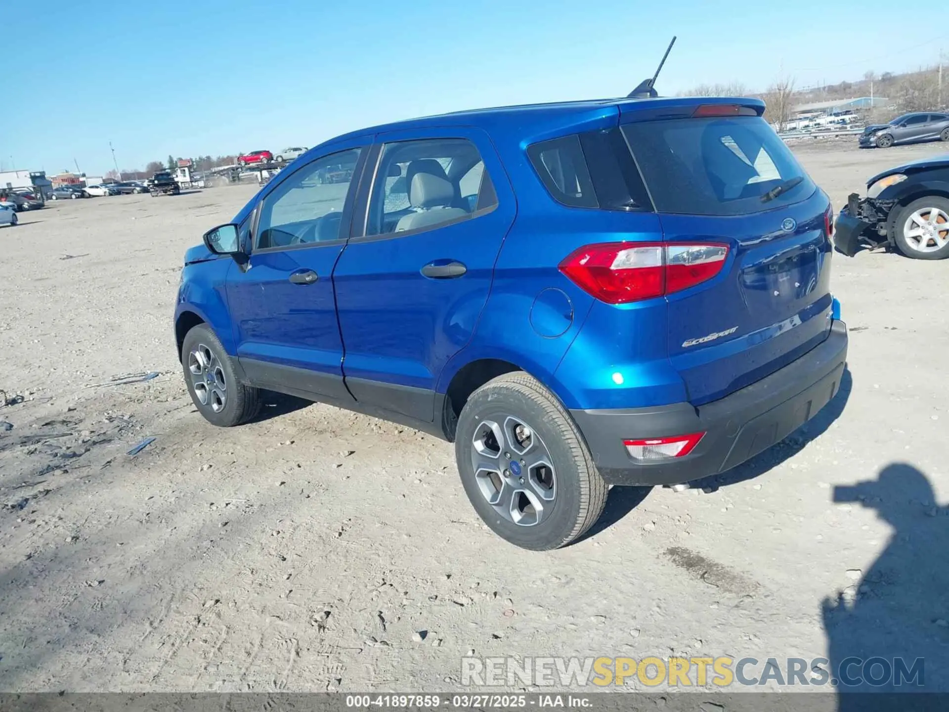3 Photograph of a damaged car MAJ6S3FL8NC464026 FORD ECOSPORT 2022