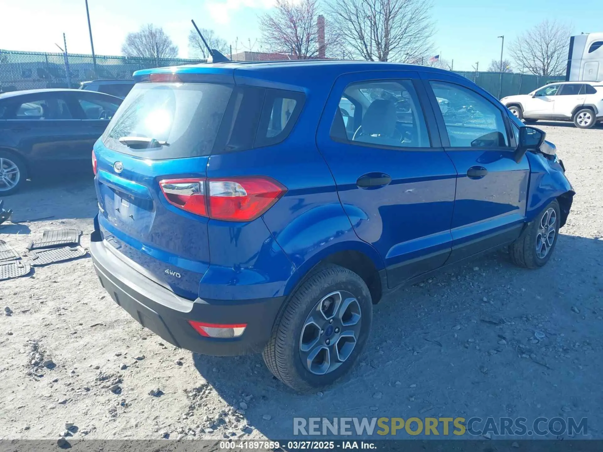 4 Photograph of a damaged car MAJ6S3FL8NC464026 FORD ECOSPORT 2022