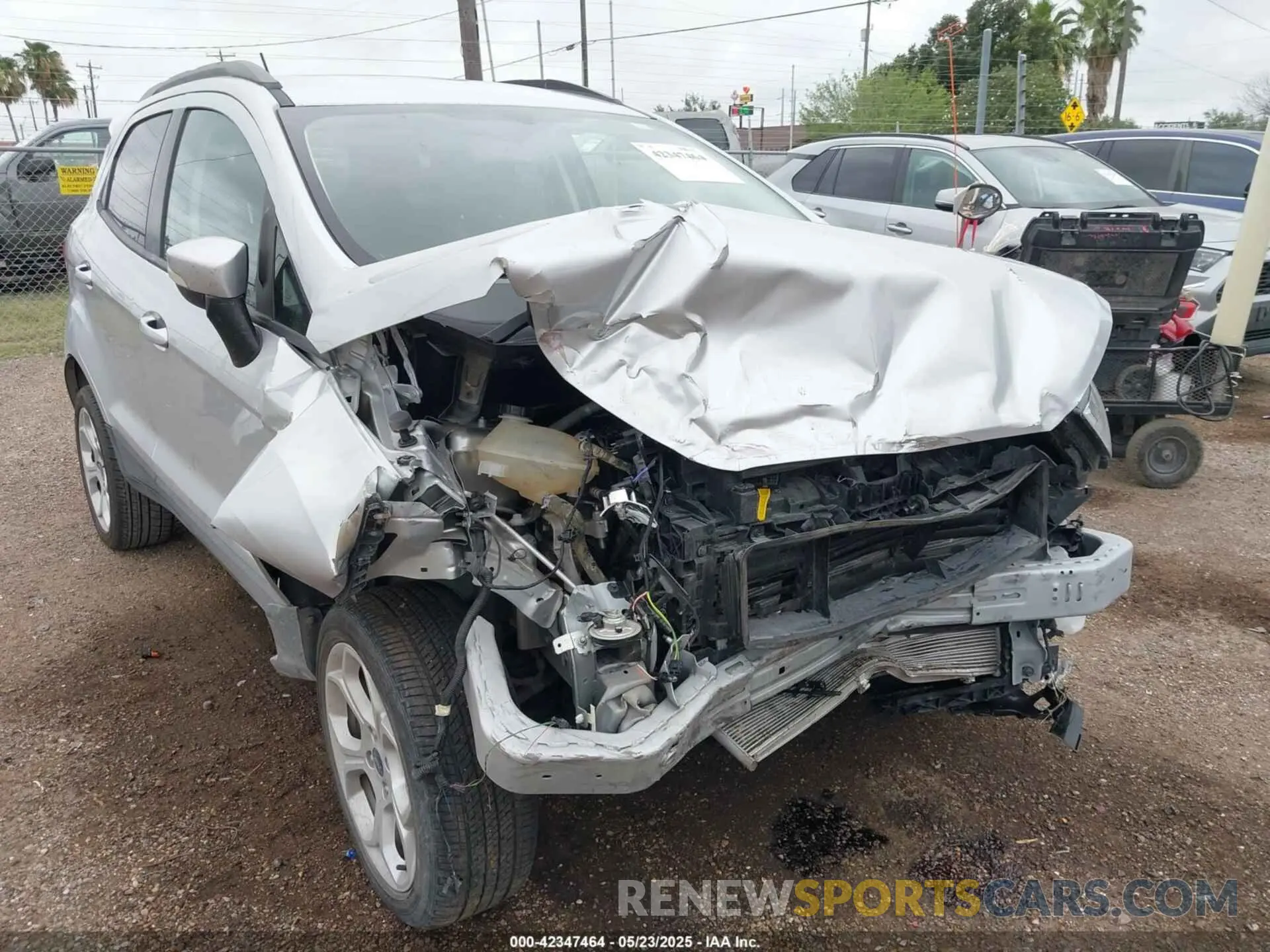 1 Photograph of a damaged car MAJ6S3GL2NC469916 FORD ECOSPORT 2022