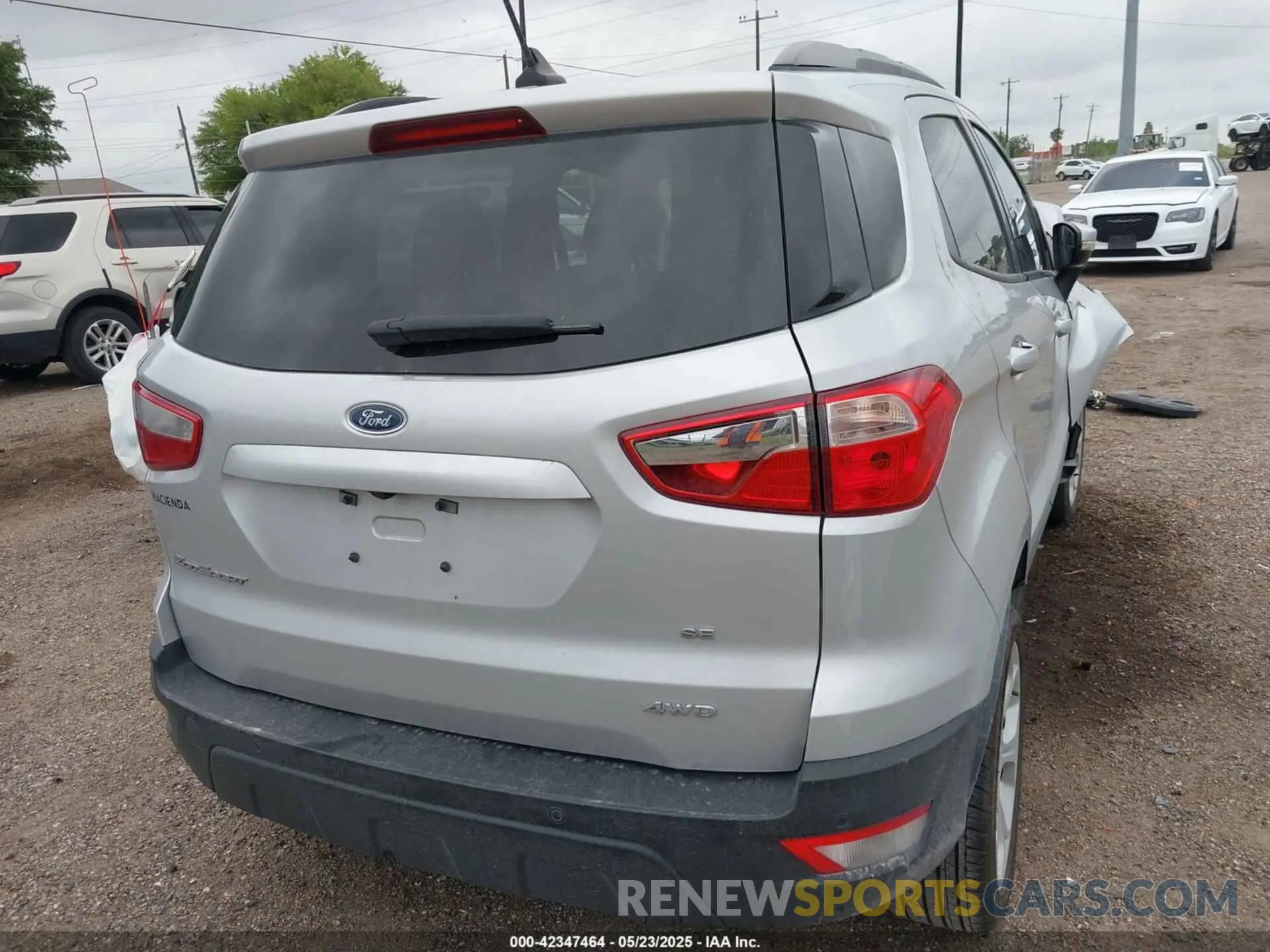 4 Photograph of a damaged car MAJ6S3GL2NC469916 FORD ECOSPORT 2022