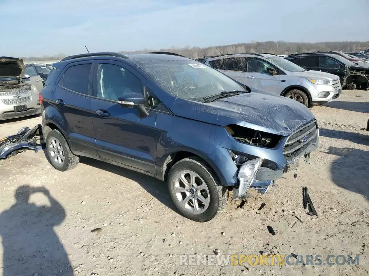 4 Photograph of a damaged car MAJ6S3GL4NC469965 FORD ECOSPORT 2022