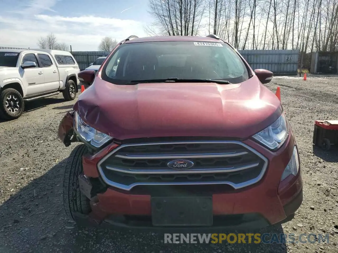 5 Photograph of a damaged car MAJ6S3GL6NC465626 FORD ECOSPORT 2022