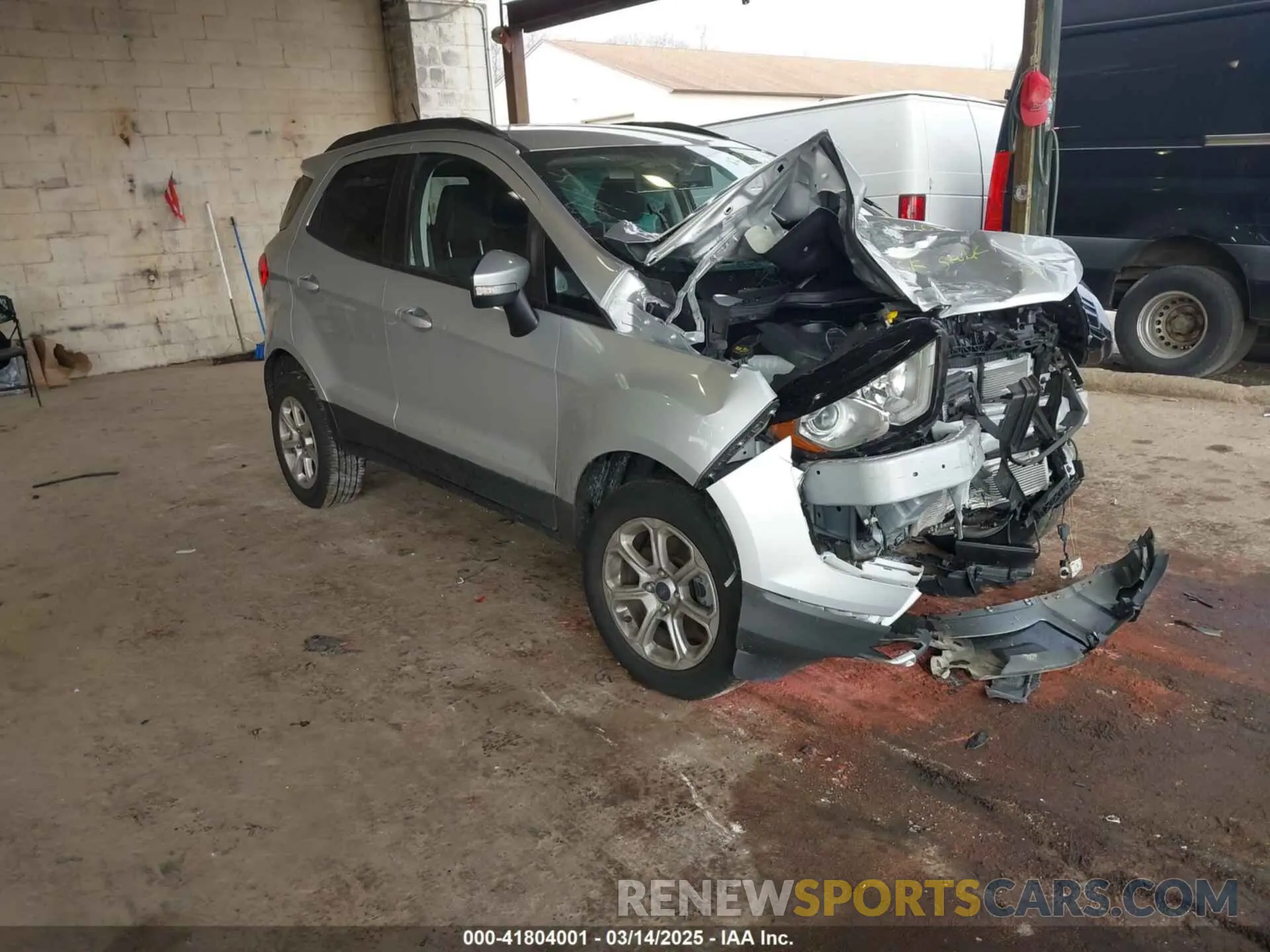 1 Photograph of a damaged car MAJ6S3GL6NC468395 FORD ECOSPORT 2022