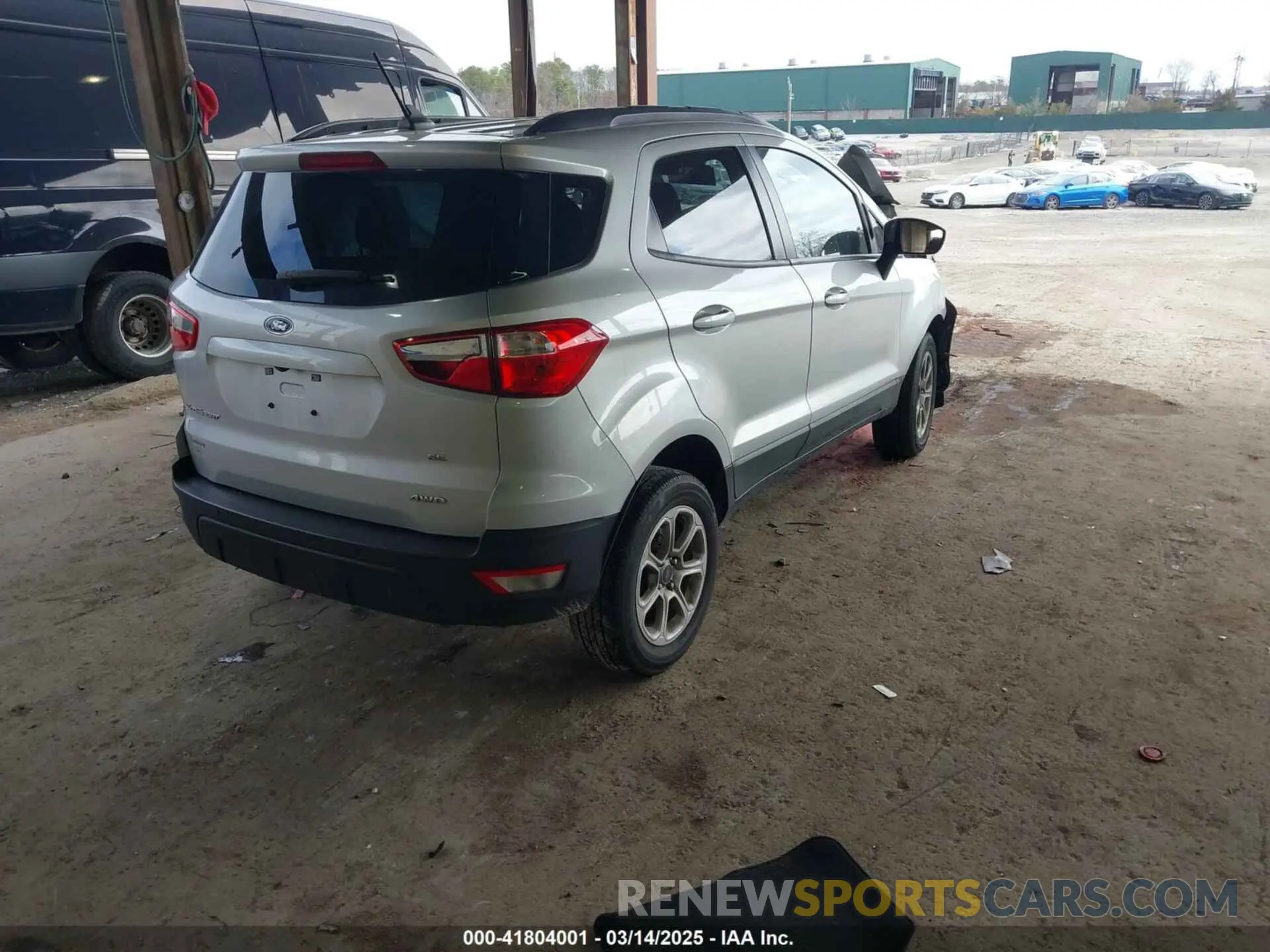 4 Photograph of a damaged car MAJ6S3GL6NC468395 FORD ECOSPORT 2022
