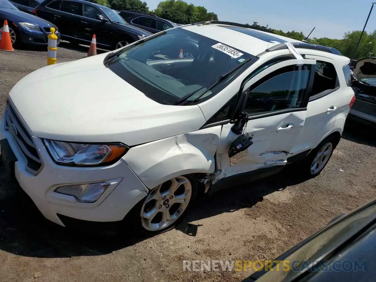 1 Photograph of a damaged car MAJ6S3GL7NC466090 FORD ECOSPORT 2022