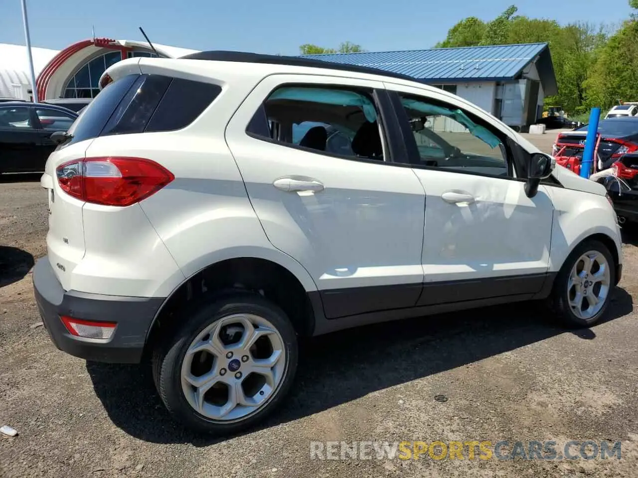 3 Photograph of a damaged car MAJ6S3GL7NC466090 FORD ECOSPORT 2022