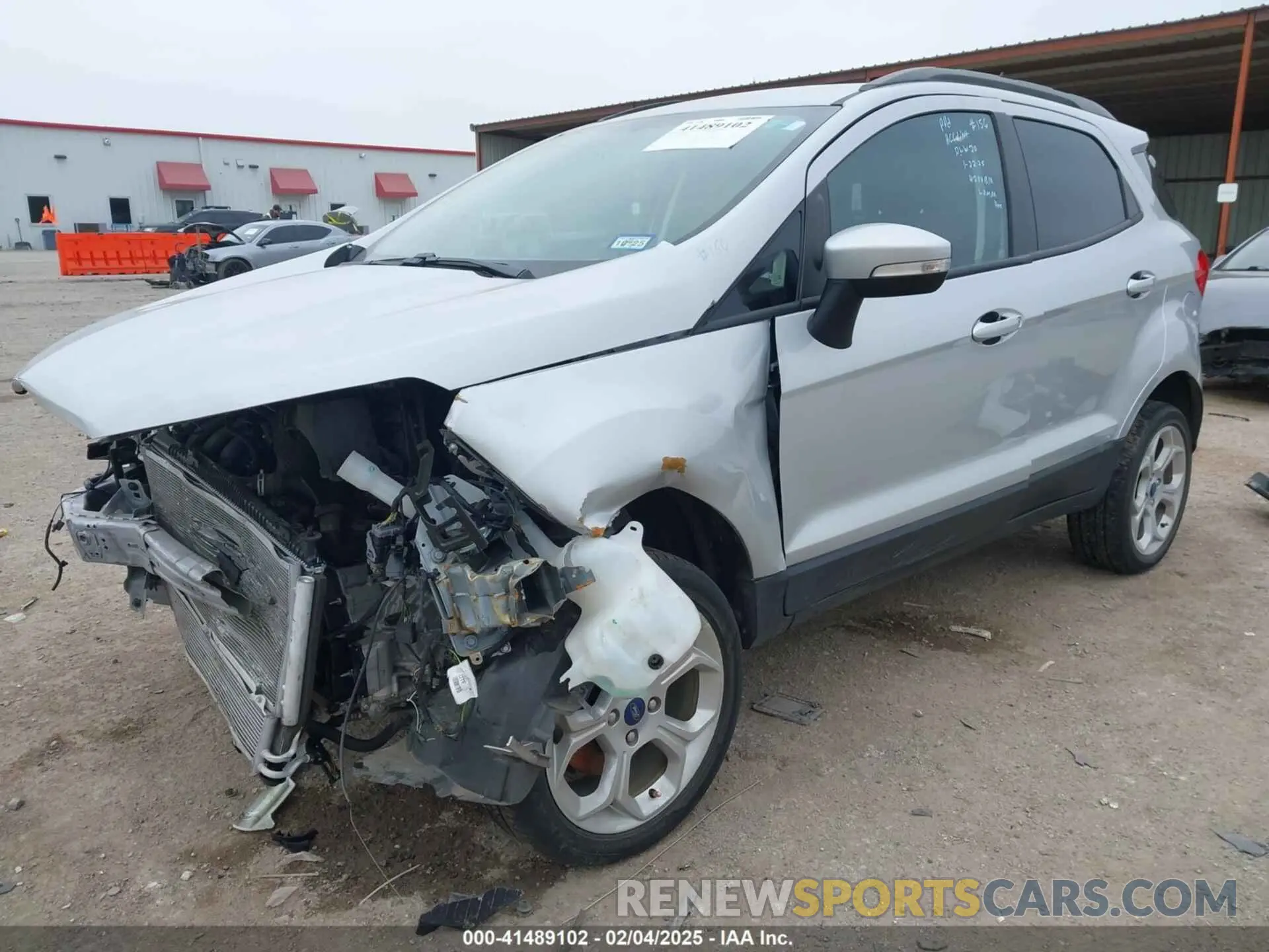 2 Photograph of a damaged car MAJ6S3GL8NC469922 FORD ECOSPORT 2022