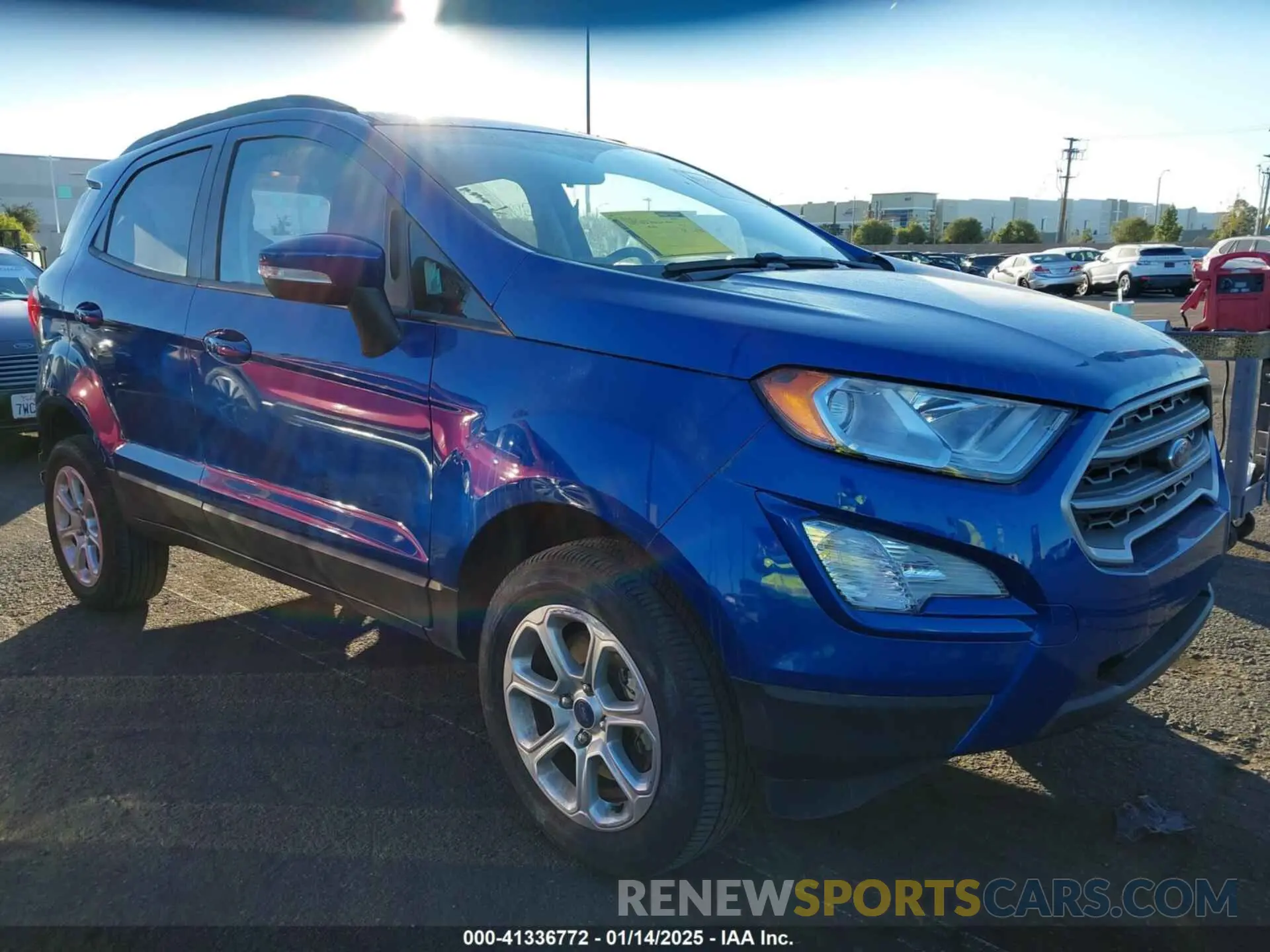 1 Photograph of a damaged car MAJ6S3GL8NC470049 FORD ECOSPORT 2022
