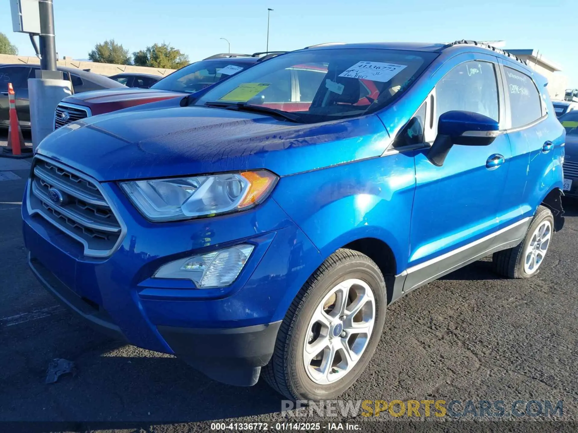2 Photograph of a damaged car MAJ6S3GL8NC470049 FORD ECOSPORT 2022