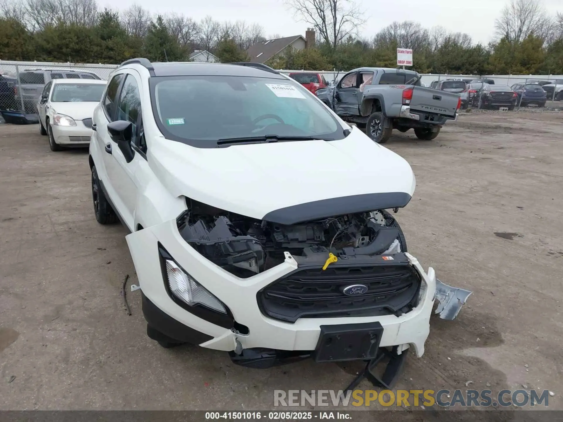 1 Photograph of a damaged car MAJ6S3JL3NC470159 FORD ECOSPORT 2022