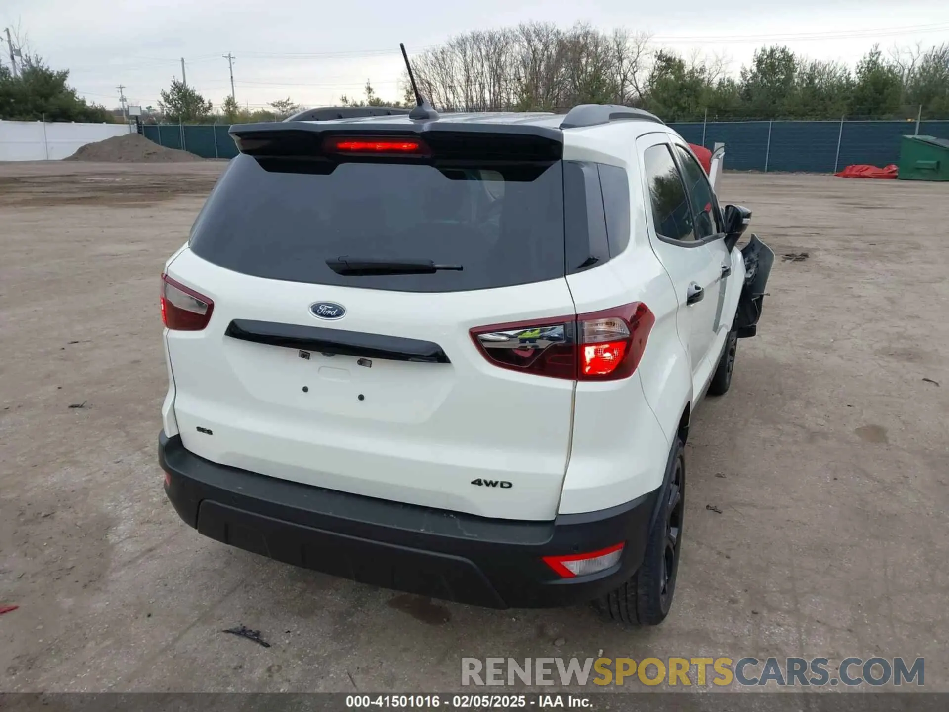 3 Photograph of a damaged car MAJ6S3JL3NC470159 FORD ECOSPORT 2022