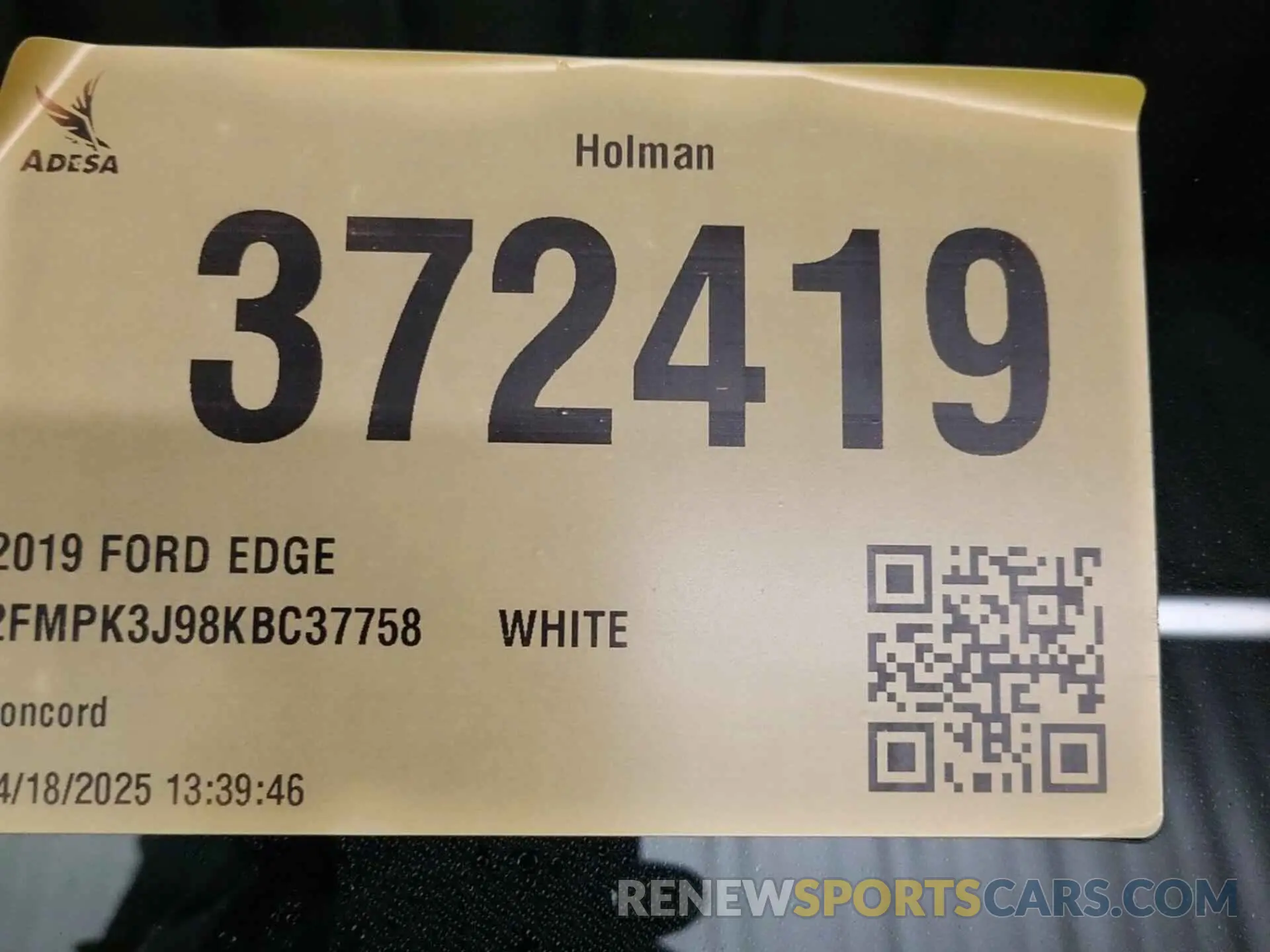 13 Photograph of a damaged car 2FMPK3J98KBC37758 FORD EDGE 2019