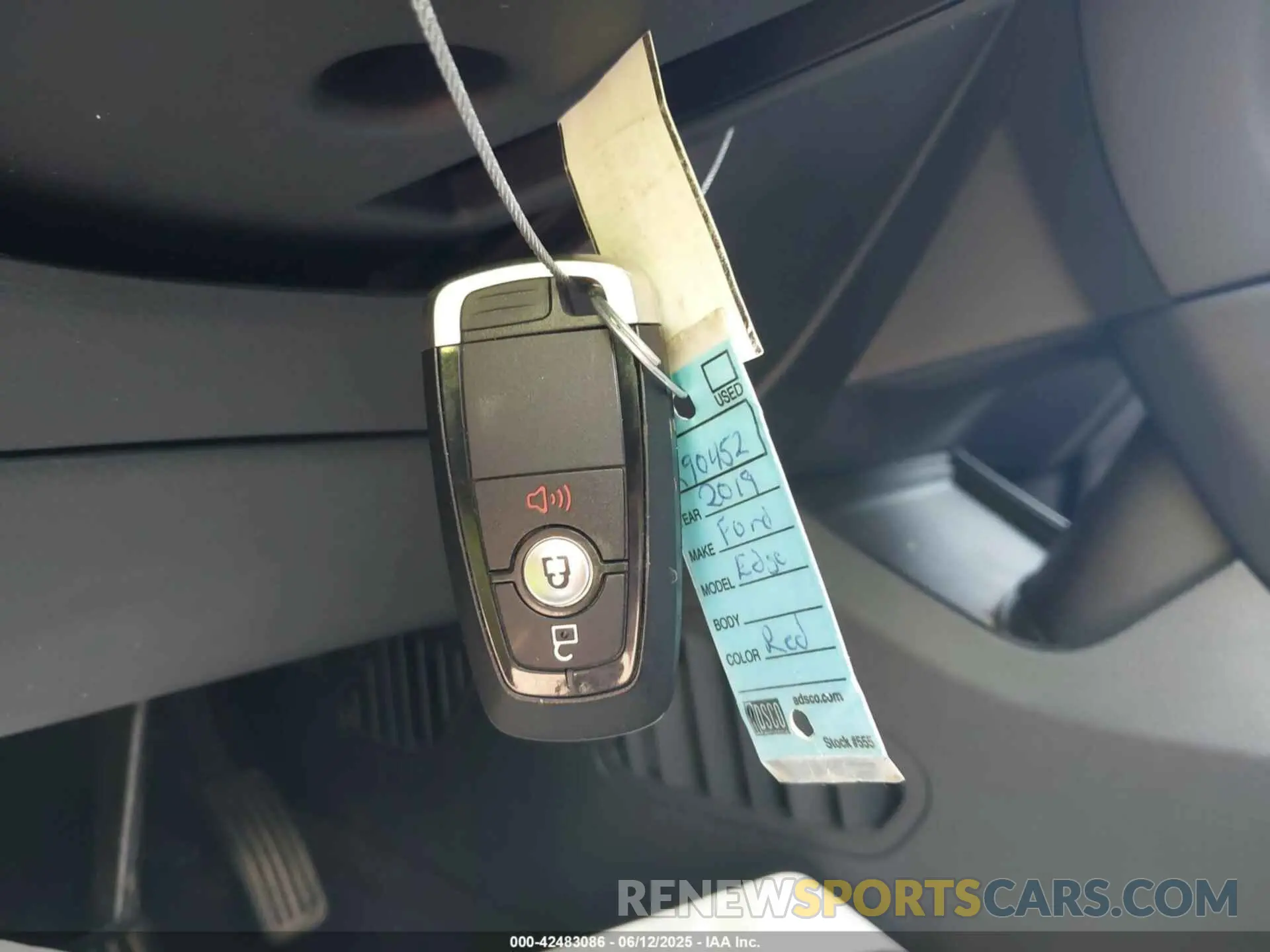 11 Photograph of a damaged car 2FMPK3J9XKBB60388 FORD EDGE 2019
