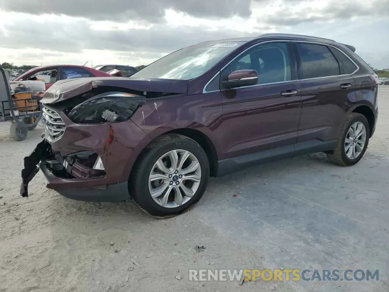 1 Photograph of a damaged car 2FMPK3K90KBC15770 FORD EDGE 2019