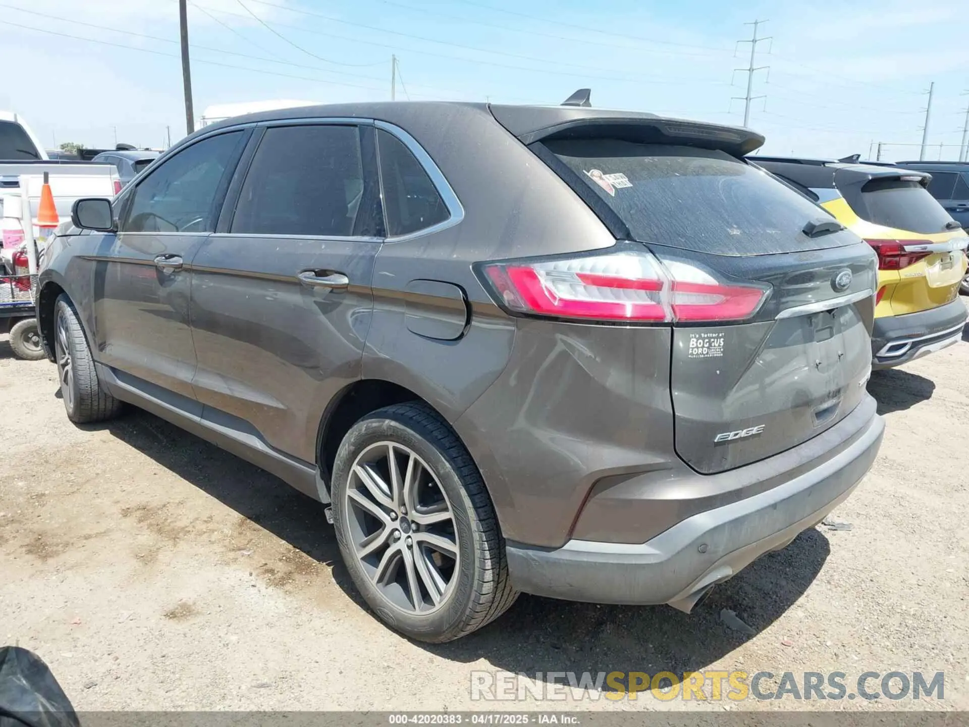 3 Photograph of a damaged car 2FMPK3K91KBB48872 FORD EDGE 2019