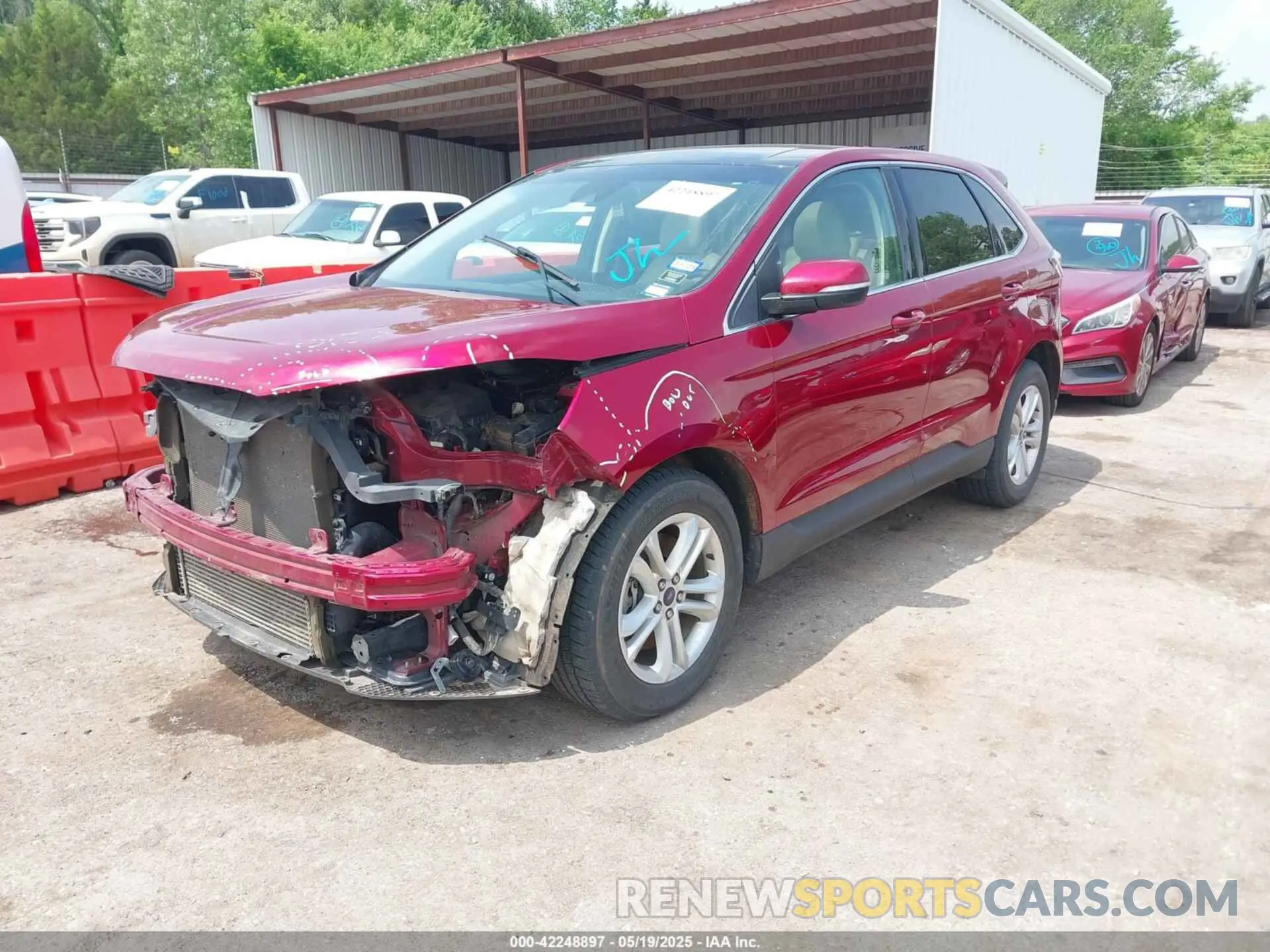2 Photograph of a damaged car 2FMPK4J92KBB69060 FORD EDGE 2019
