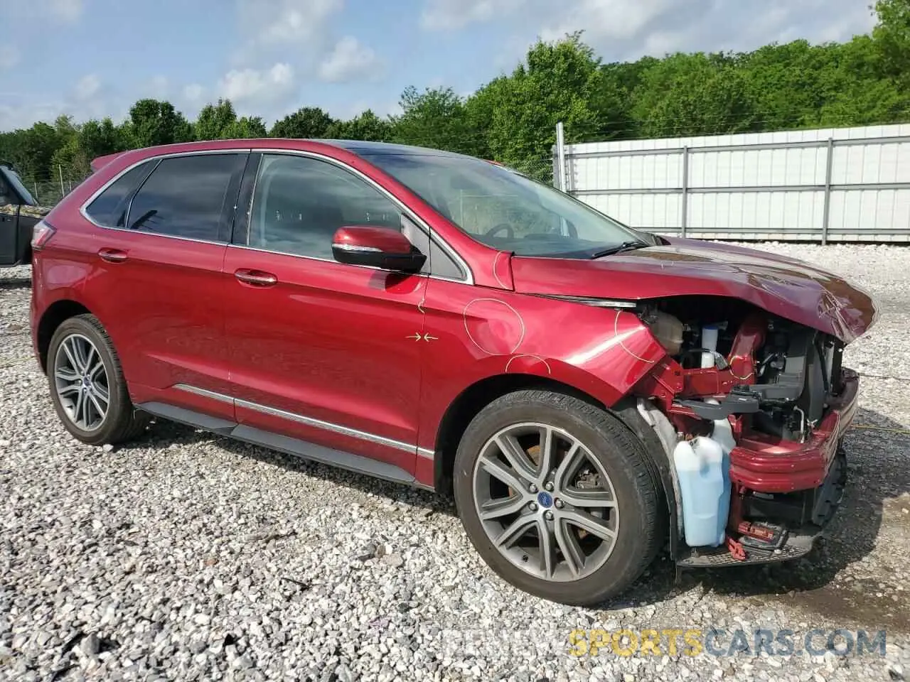4 Photograph of a damaged car 2FMPK4K93KBB03096 FORD EDGE 2019