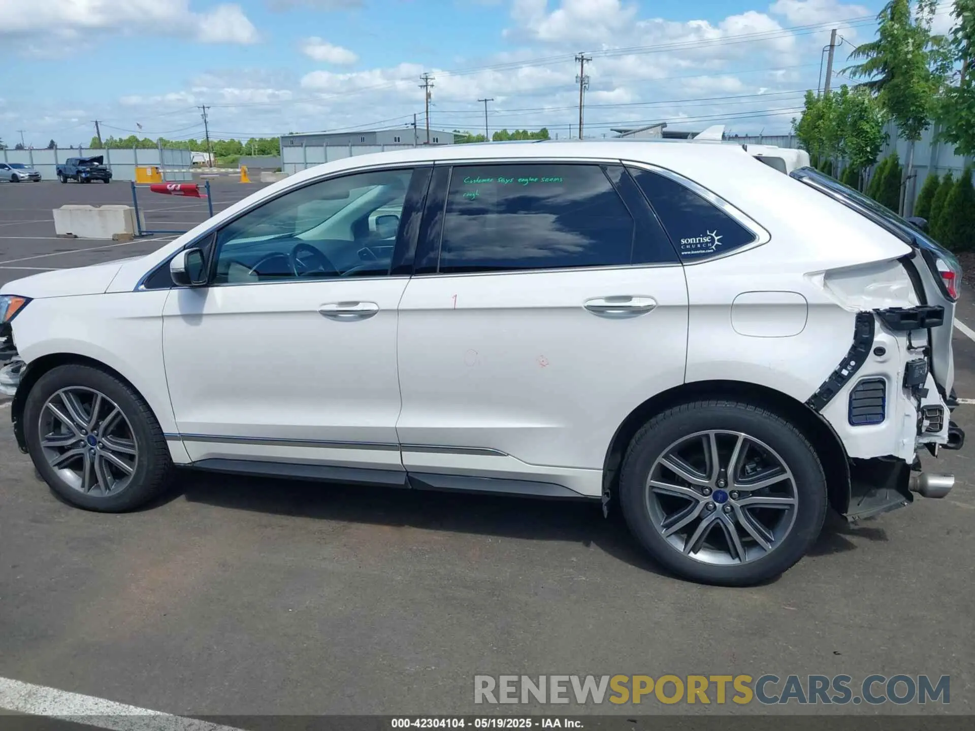 15 Photograph of a damaged car 2FMPK4K94KBC37017 FORD EDGE 2019