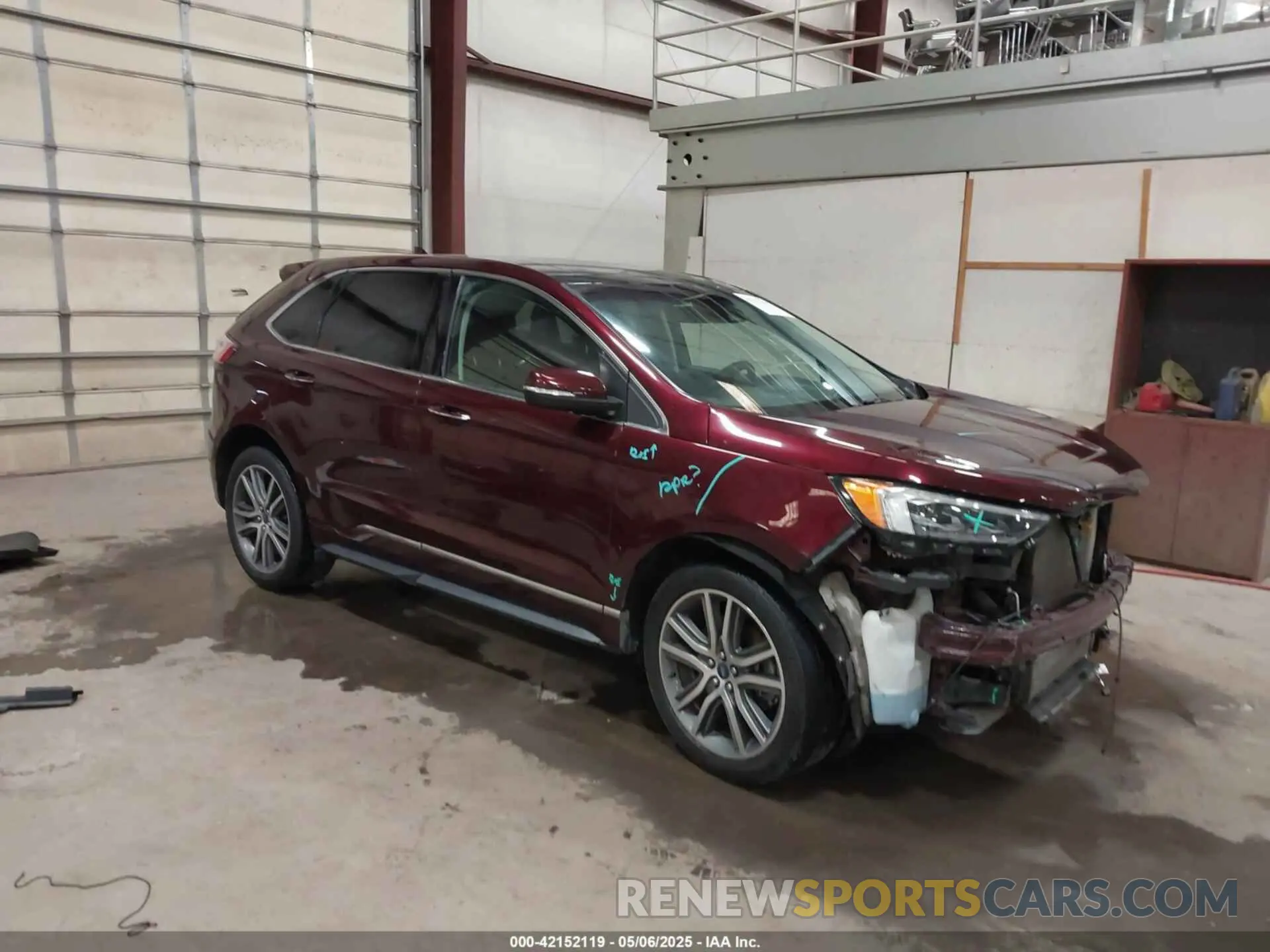 1 Photograph of a damaged car 2FMPK4K98KBB10089 FORD EDGE 2019