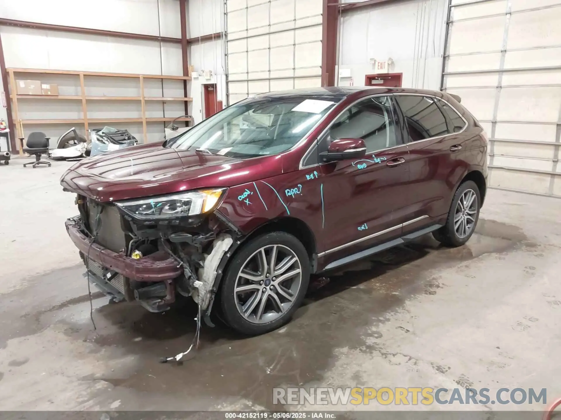 2 Photograph of a damaged car 2FMPK4K98KBB10089 FORD EDGE 2019