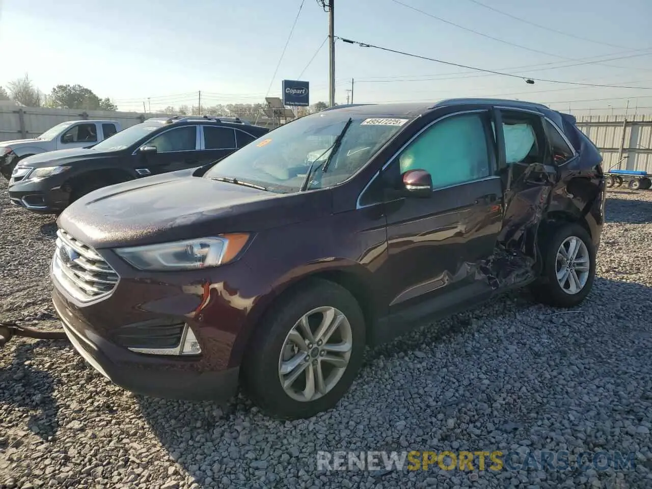 1 Photograph of a damaged car 2FMPK3J93LBA76270 FORD EDGE 2020