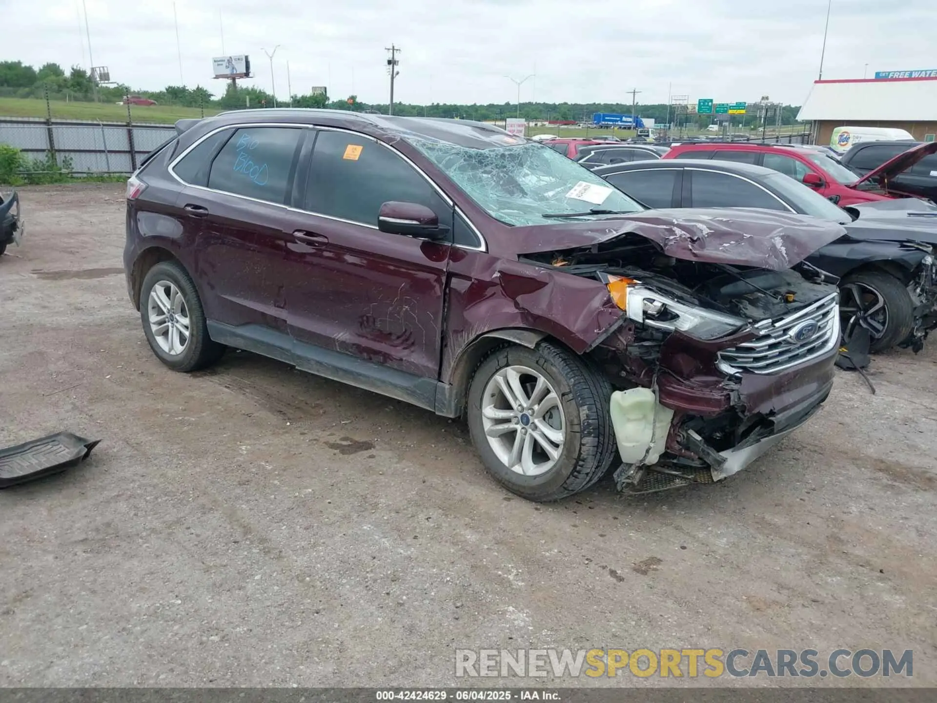 1 Photograph of a damaged car 2FMPK3J93LBB22874 FORD EDGE 2020