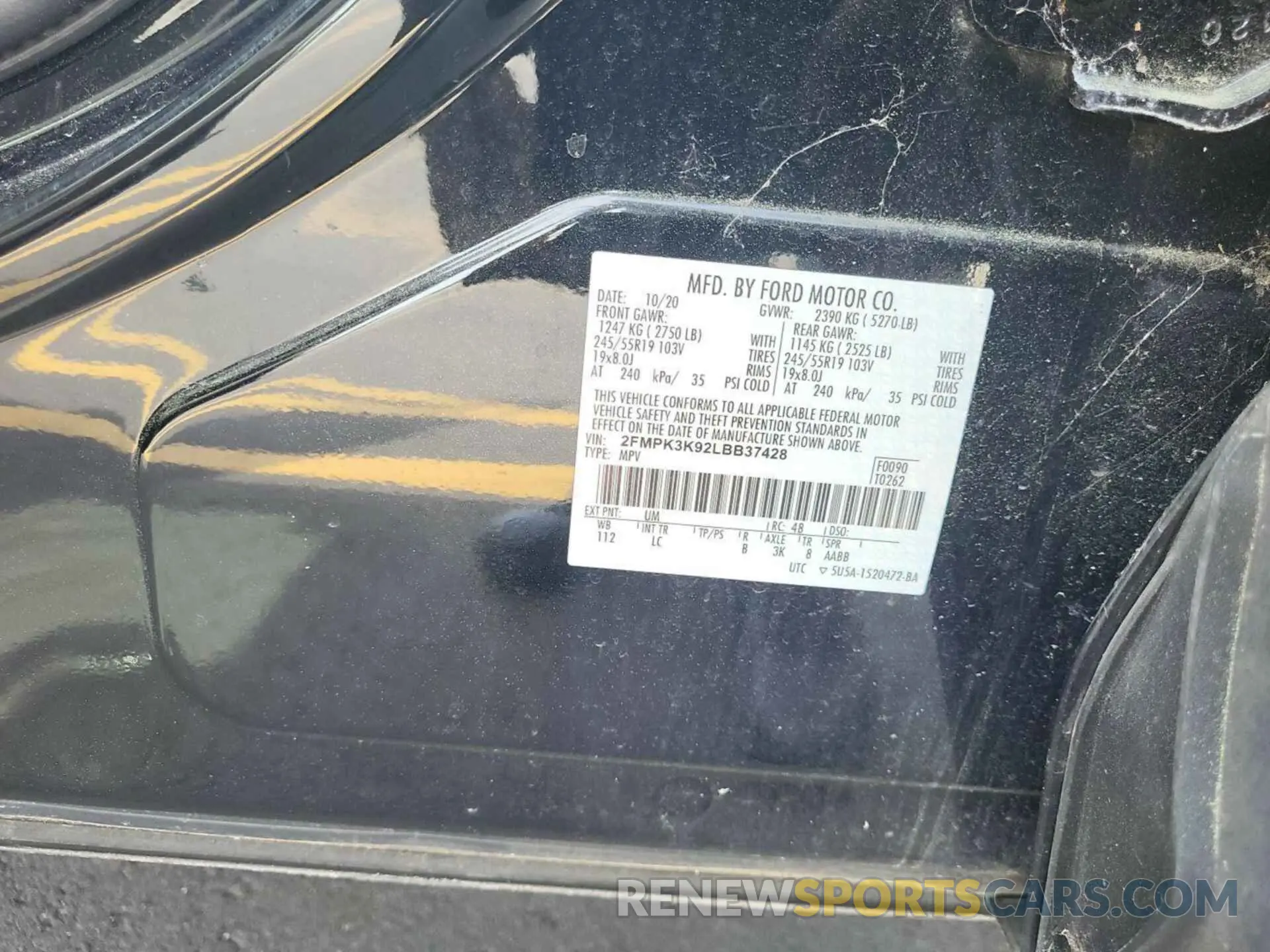 23 Photograph of a damaged car 2FMPK3K92LBB37428 FORD EDGE 2020
