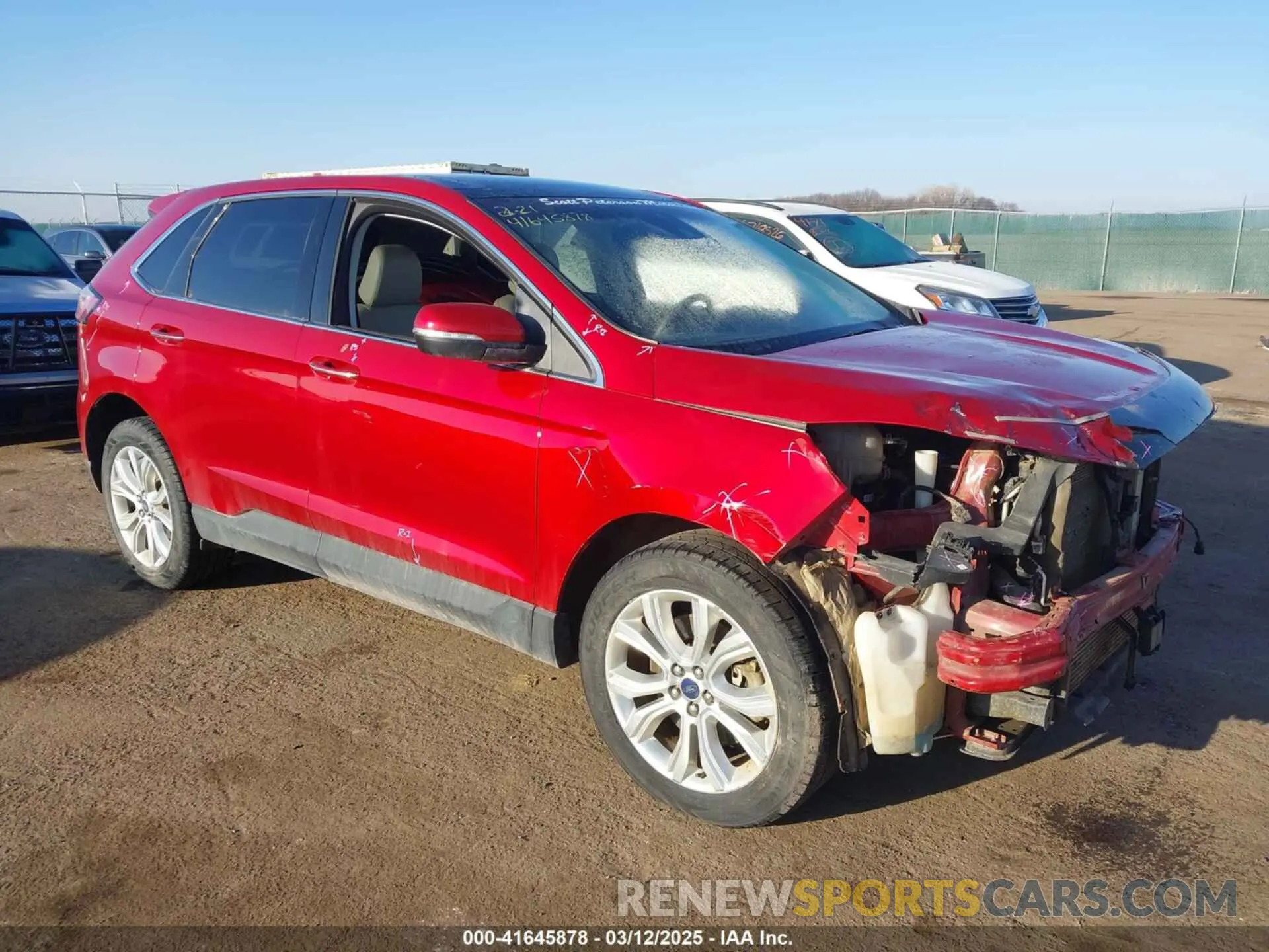 1 Photograph of a damaged car 2FMPK4K9XLBA12263 FORD EDGE 2020