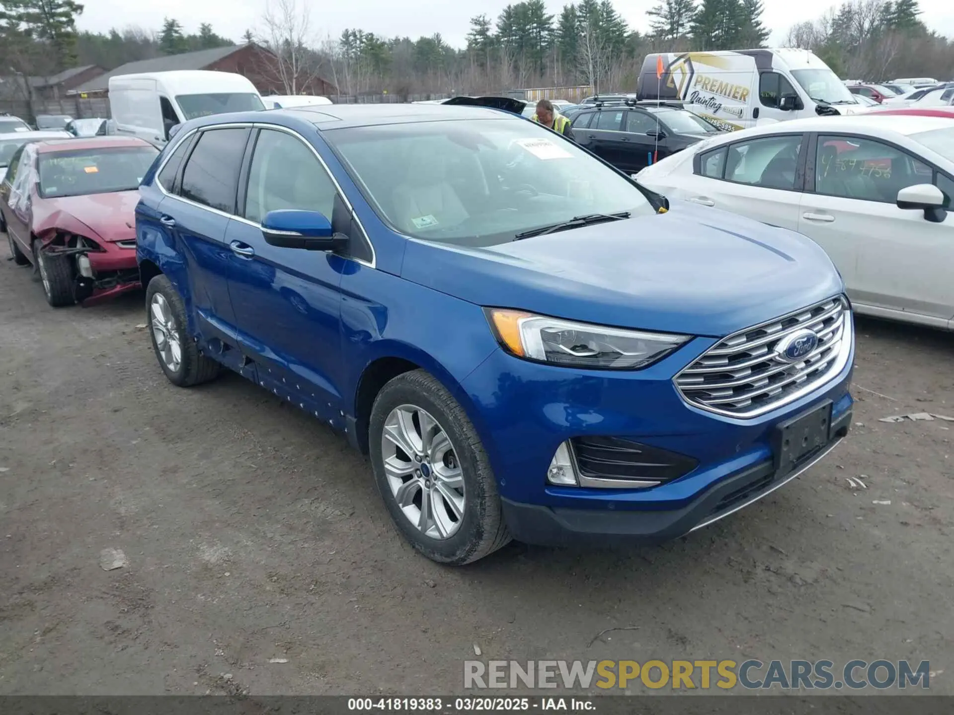 1 Photograph of a damaged car 2FMPK4K9XLBA53394 FORD EDGE 2020