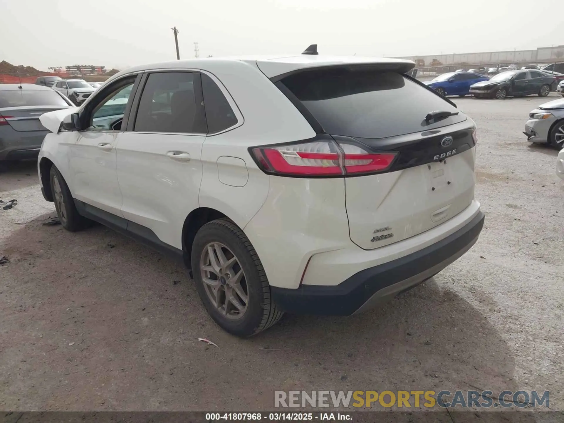 3 Photograph of a damaged car 2FMPK3J95MBA05654 FORD EDGE 2021