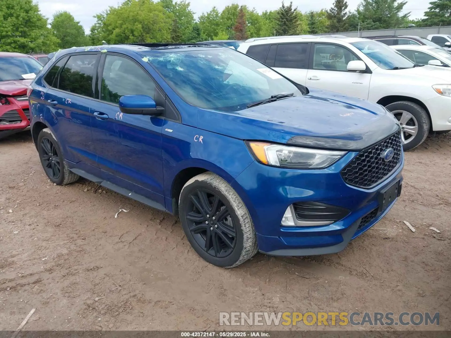 1 Photograph of a damaged car 2FMPK4J91MBA52346 FORD EDGE 2021