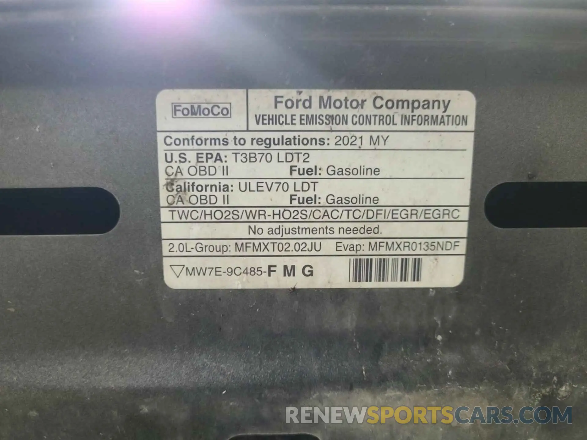 1 Photograph of a damaged car 2FMPK4K95MBA51537 FORD EDGE 2021