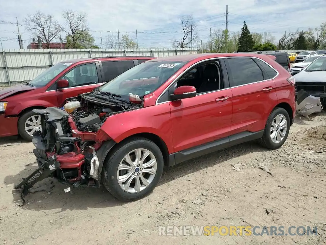 1 Photograph of a damaged car 2FMPK4K9XMBA48634 FORD EDGE 2021