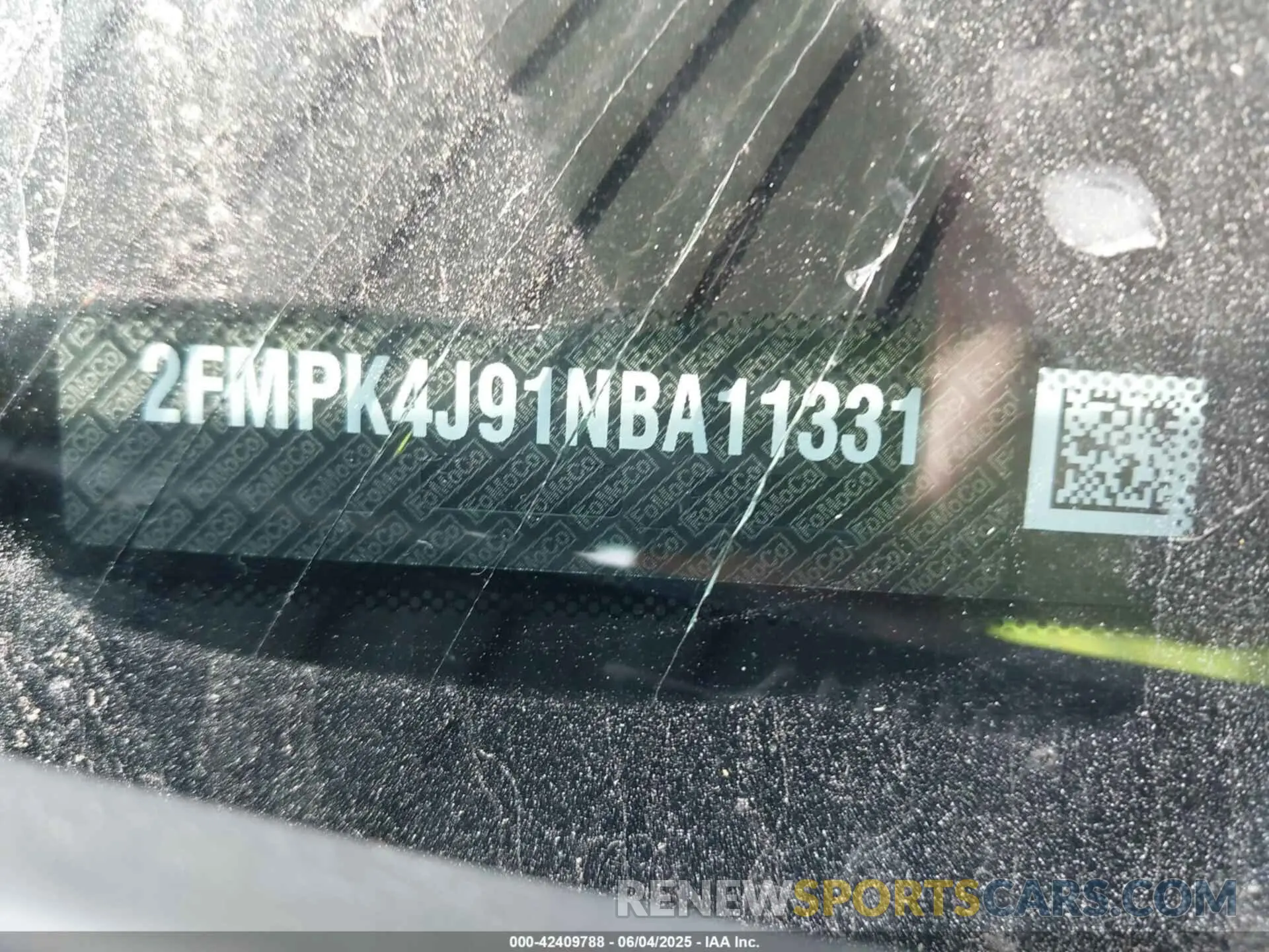 9 Photograph of a damaged car 2FMPK4J91NBA11331 FORD EDGE 2022