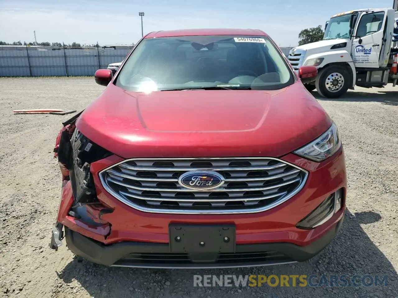 5 Photograph of a damaged car 2FMPK4J93NBA02758 FORD EDGE 2022