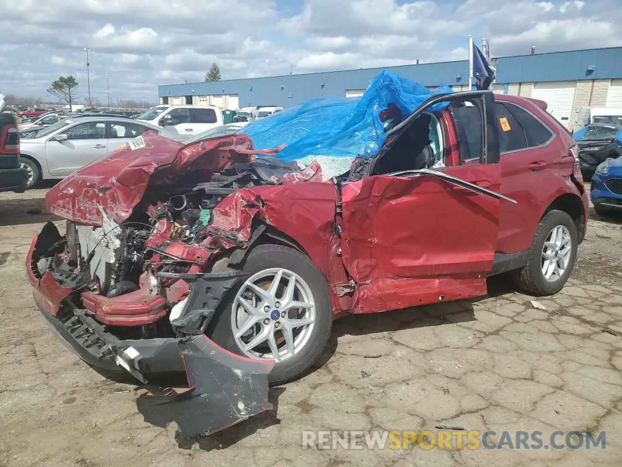 1 Photograph of a damaged car 2FMPK4J93NBA81462 FORD EDGE 2022