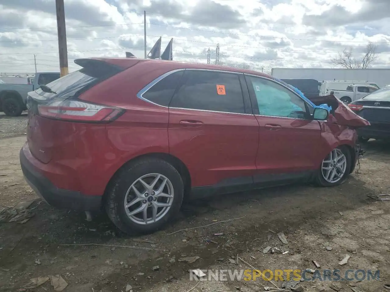 3 Photograph of a damaged car 2FMPK4J93NBA81462 FORD EDGE 2022